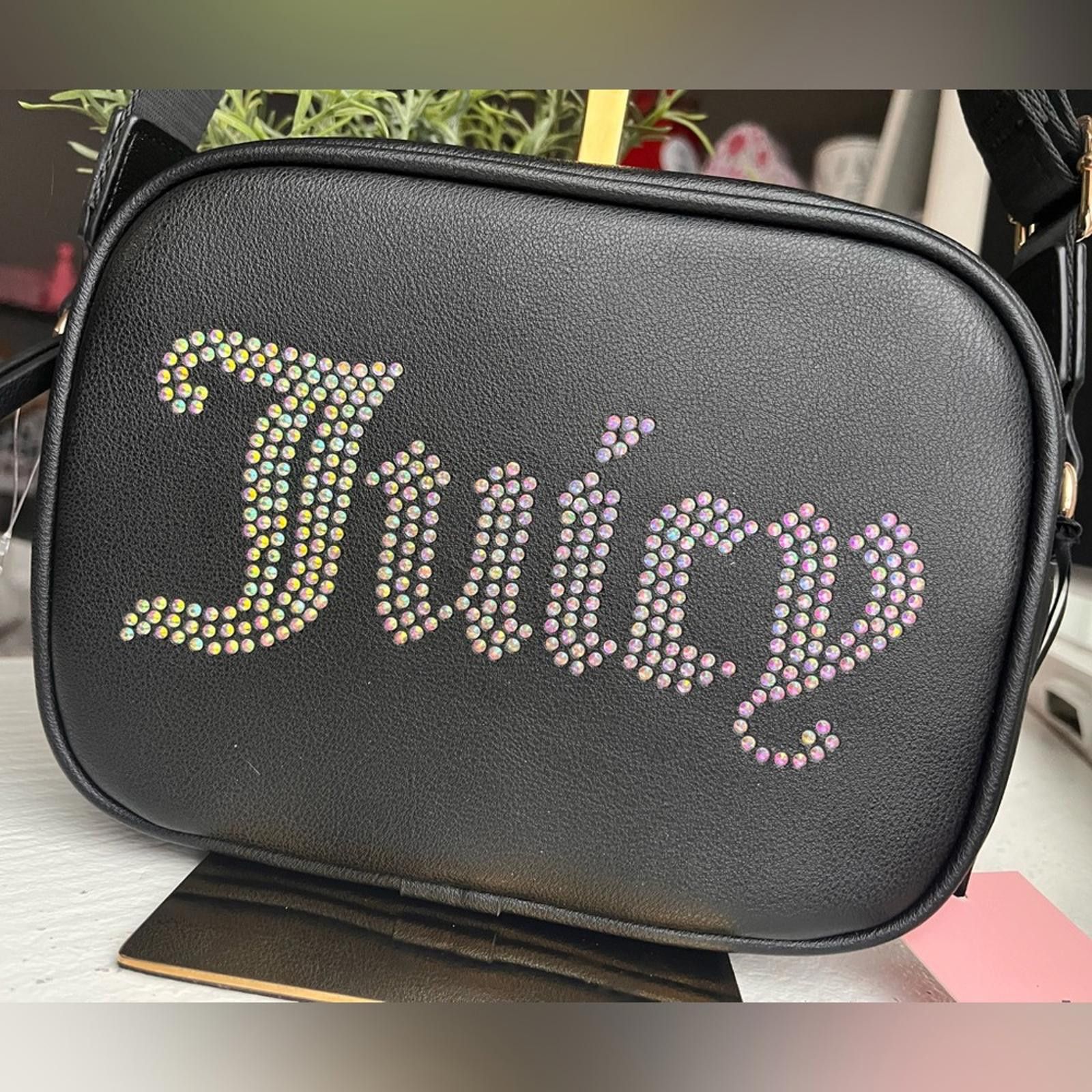 Juicy Couture Jeans Juicy Couture Black Obsession Camera Bag NWT Size ONE SIZE - 5 Thumbnail