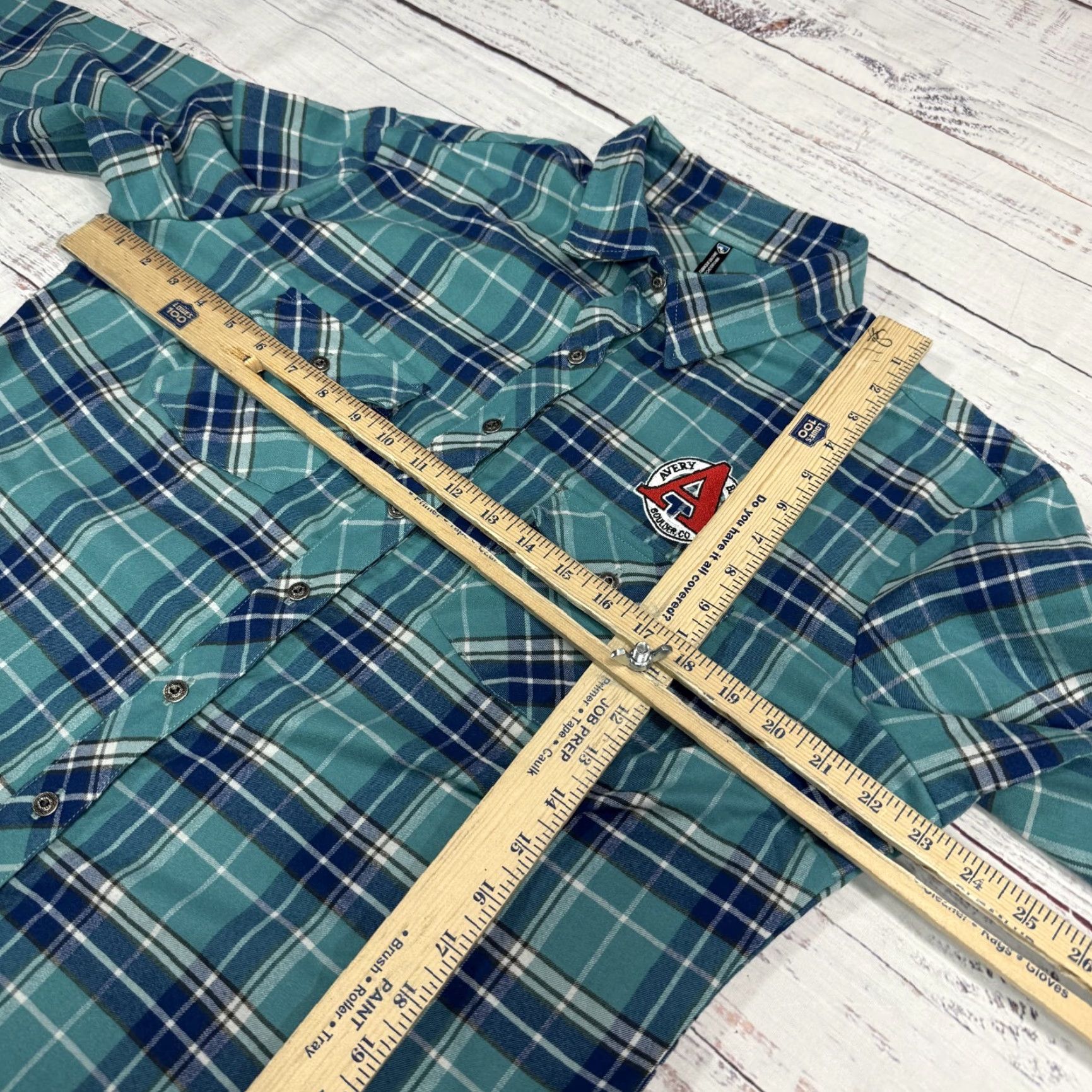 Vintage KÜHL Green Plaid Embroidered Shirt Long Sleeve Pockets XL Women’s Button-Up Size XL / US 12-14 / IT 48-50 - 2 Thumbnail