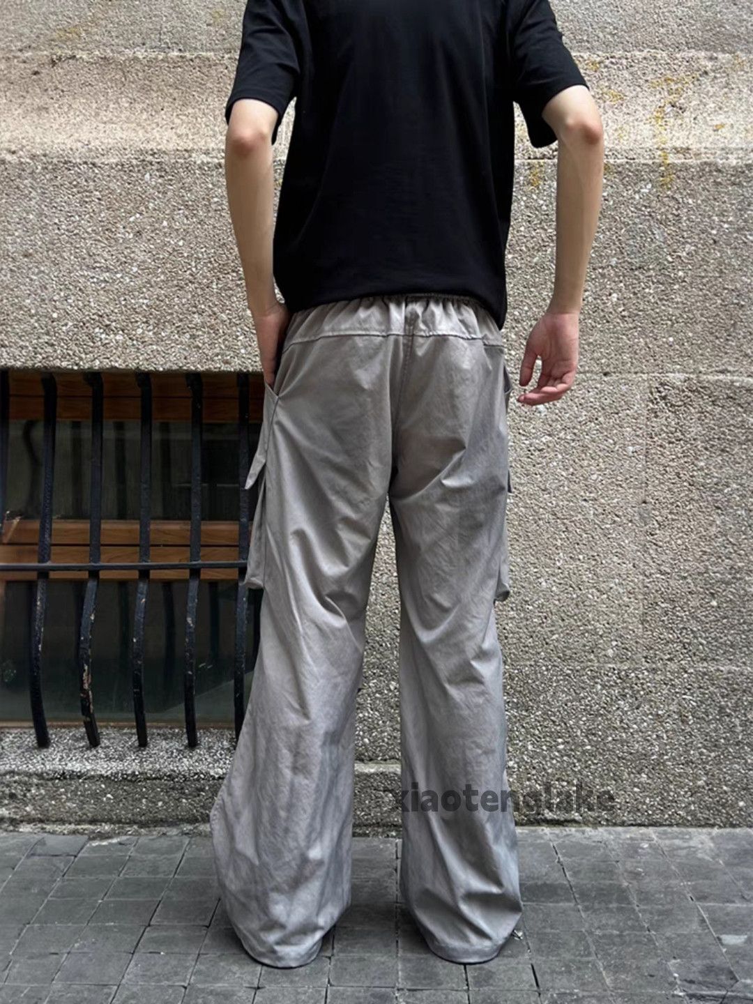 Designer × Japanese Brand × Vintage washed faded outdoor pleated utility baggy cargo pants Size US 28 / EU 44 - 4 Thumbnail