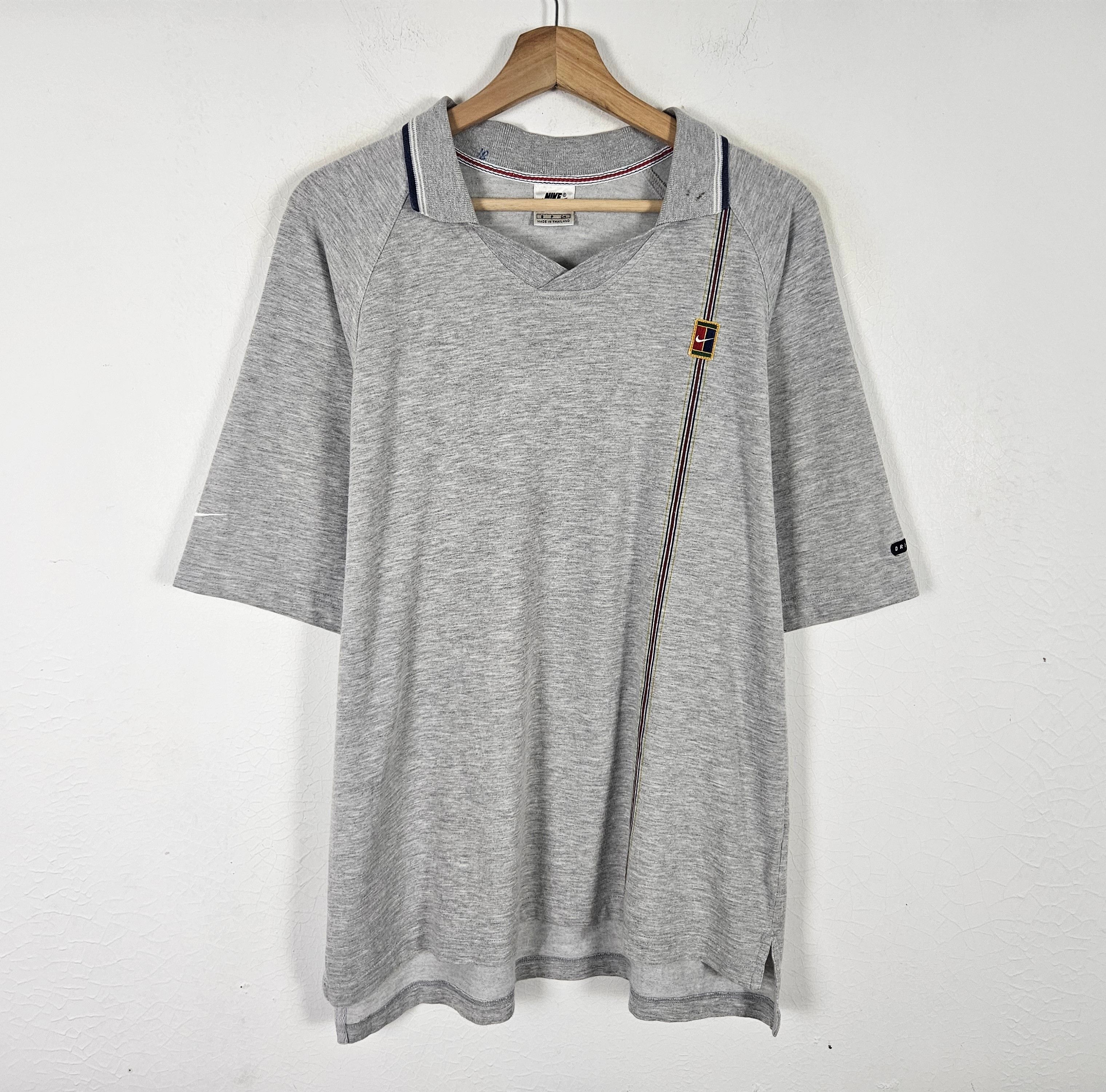 Nike × Vintage Vintage Nike Challenge Court shirt Size US L / EU 52-54 / 3 - 3 Thumbnail