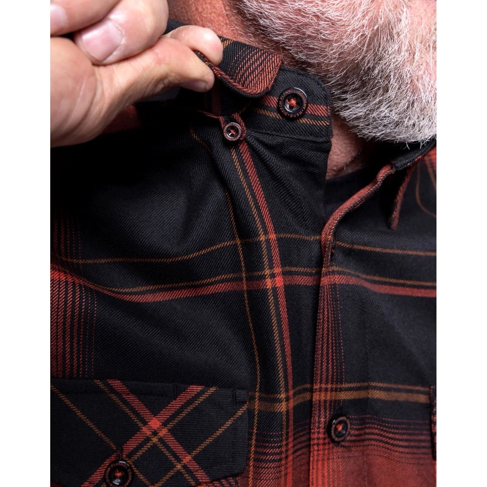 Vintage Dixxon Flannel Co. Shirt L Men's Red Black Orange Plaid Button-Up Long Sleeve Sixtee Stone Size US L / EU 52-54 / 3 - 4 Thumbnail