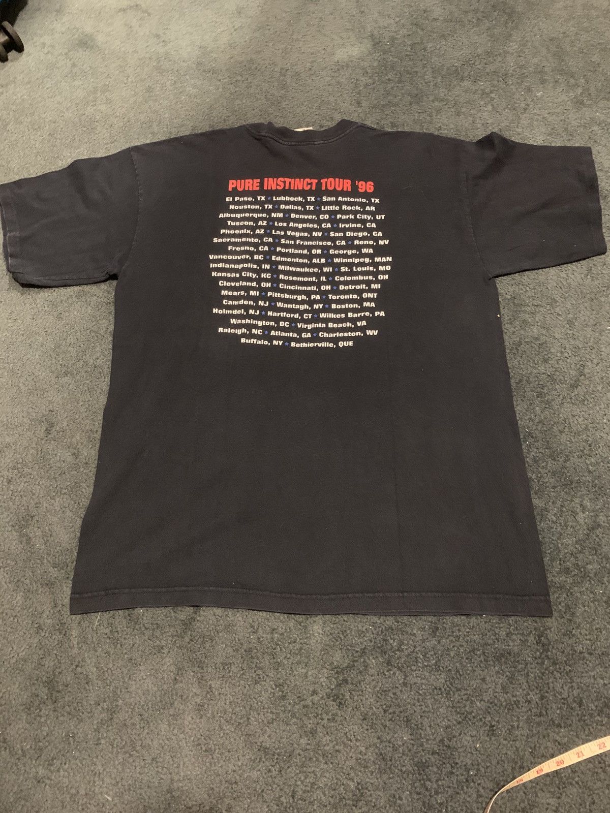 Band Tees × Vintage VINTAGE 1996 SCORPIONS PURE INSTINCT TOUR Size US XL / EU 56 / 4 - 6 Thumbnail