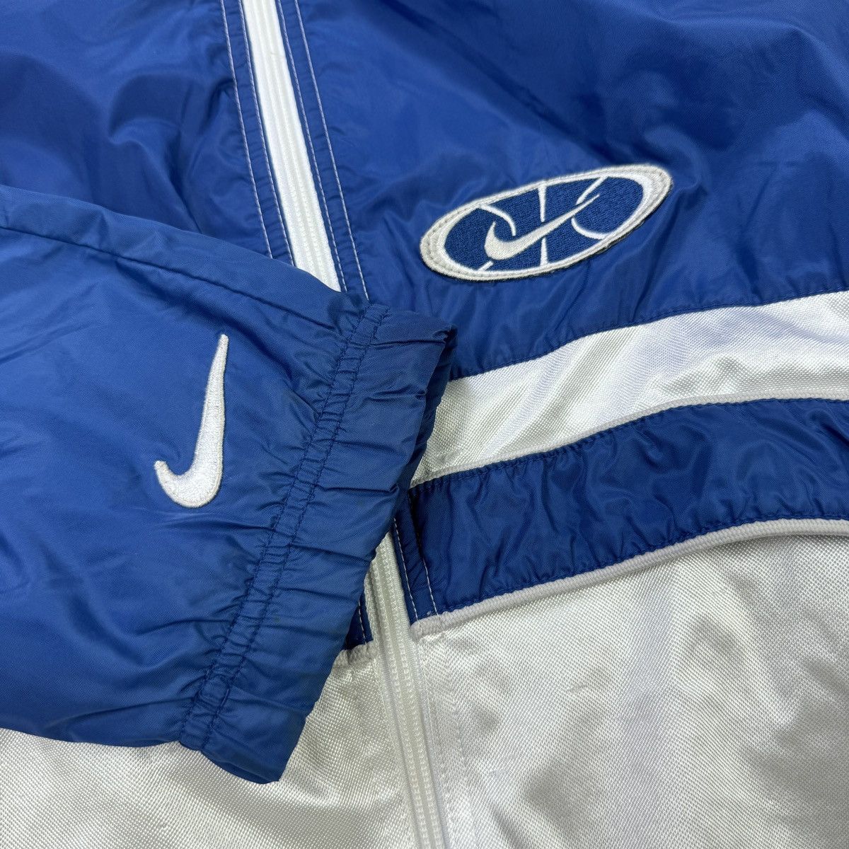 Nike × Vintage 💥Vintage 90s Nike Spell Out Jacket Size US S / EU 44-46 / 1 - 10 Thumbnail