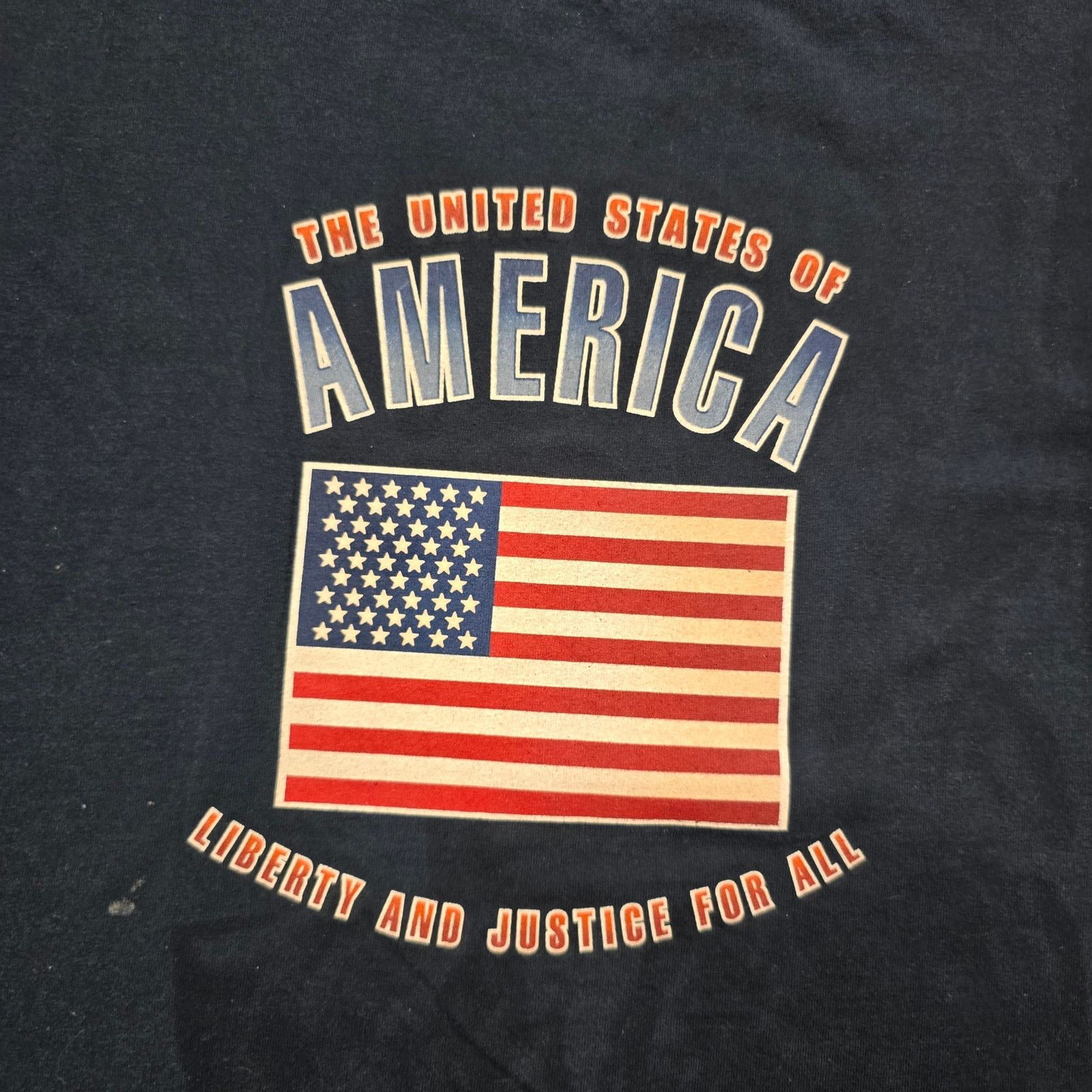 Vintage Vintage Giant United States Of America USA Flag Blue XL Tee Size US XL / EU 56 / 4 - 2 Thumbnail