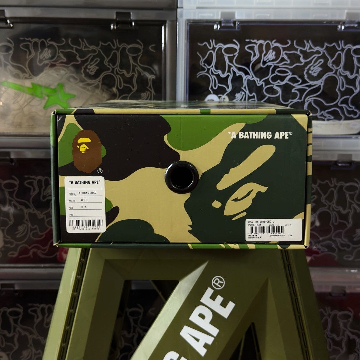 Bape A Bathing Ape Bapesta #3 Line Camo White 2023 Size US 8.5 / EU 41-42 - 15 Thumbnail
