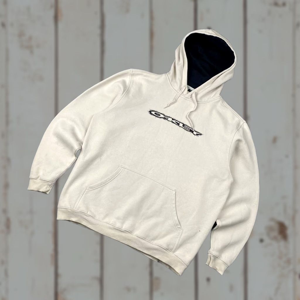 Oakley VINTAGE Oakley Hoodie Men L Beige 90s Logo Pullover Hooded Long Sleeve Crew Neck Cotton Fleece Regular Size L Size US L / EU 52-54 / 3 - 1 Thumbnail