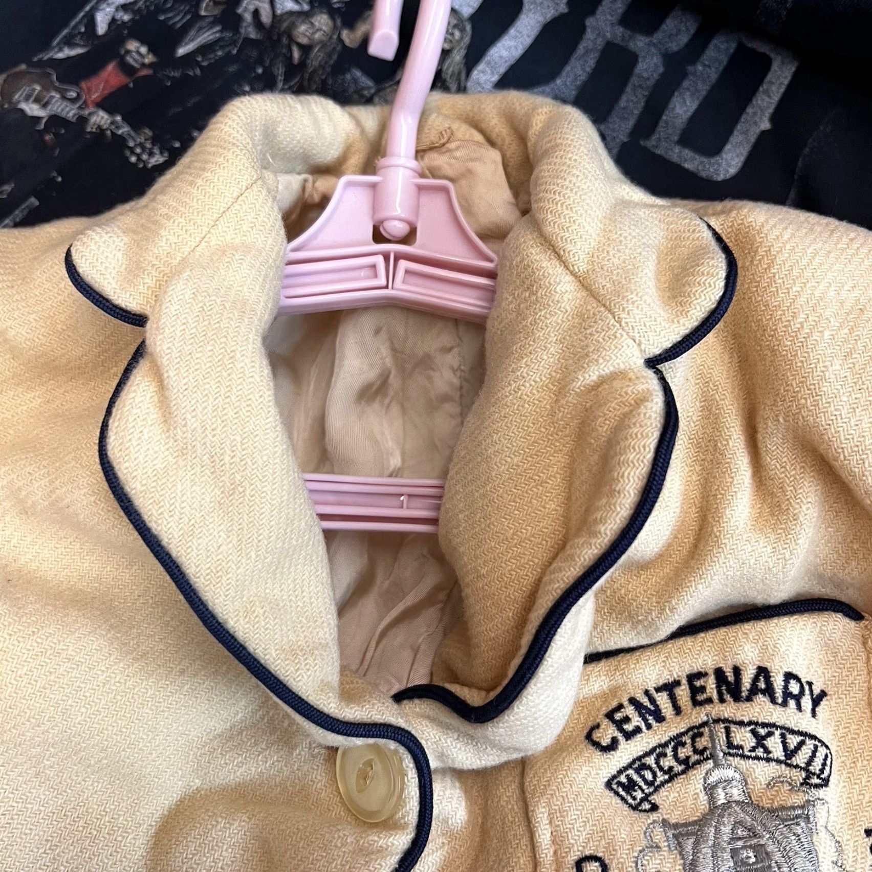 Vintage VINTAGE Centenary College For Women NJ 1971 Wool Blazer S Gold Classic Business Travel Womens Size S / US 4 / IT 40 - 2 Thumbnail