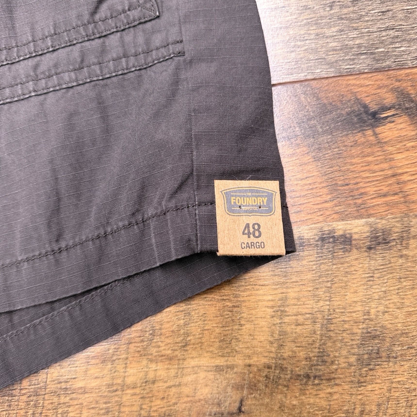 Vintage Foundry Cargo Shorts Mens 48 Gray Regular Waistband Extender New Size US 32 / EU 48 - 4 Thumbnail