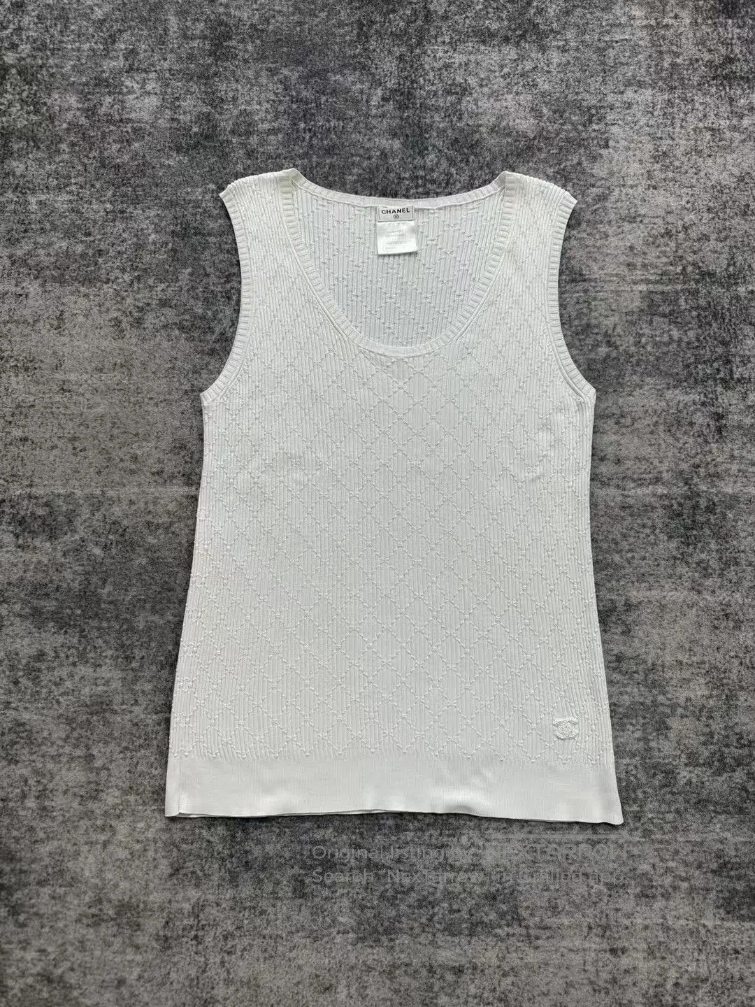 Other Chanel White Sleeveless Tank Top. Size S / US 4 / IT 40 - 1 Thumbnail