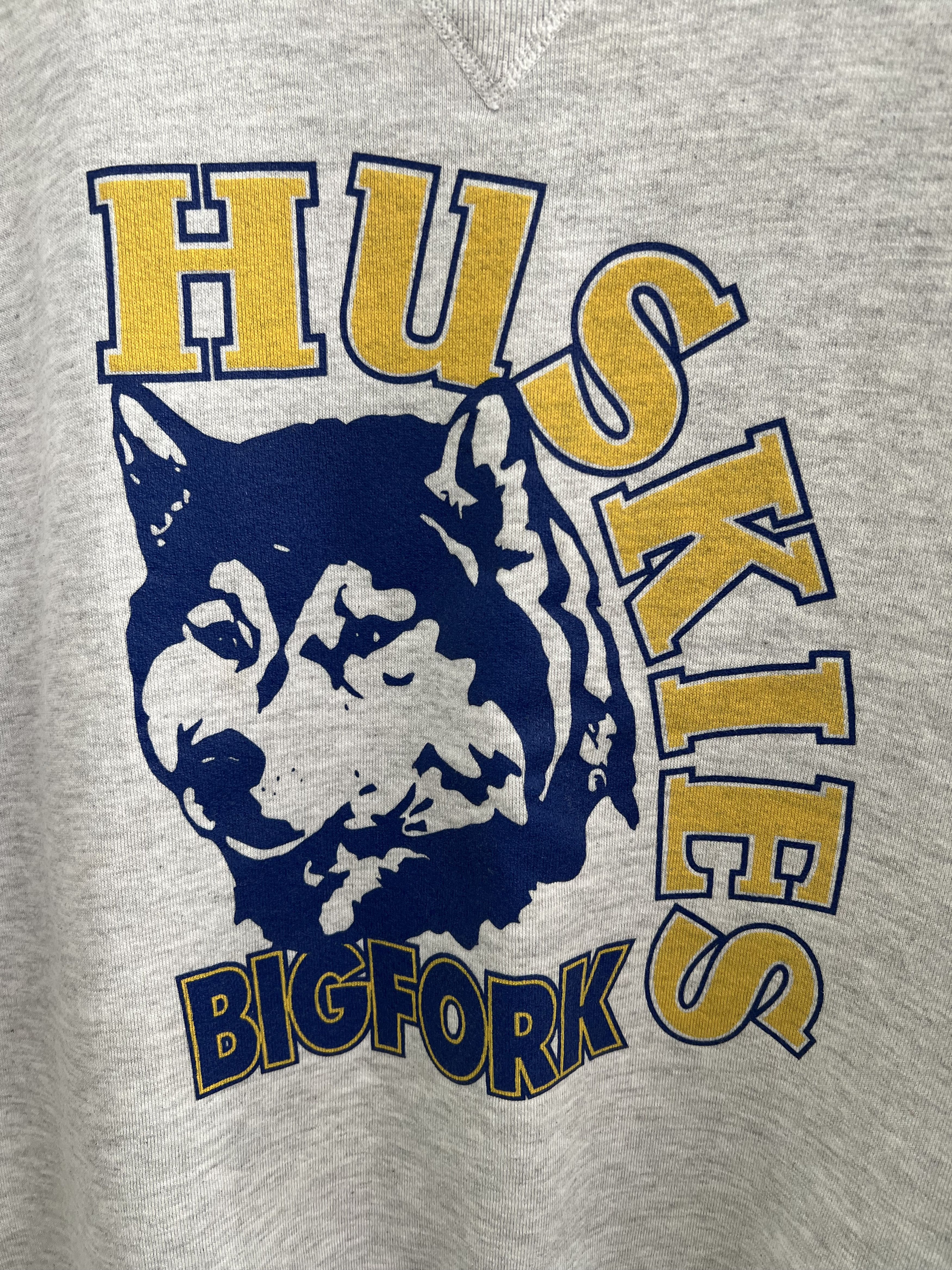 Russell Athletic × Vintage Vintage Bigfork Huskies Sweatshirt Size US XL / EU 56 / 4 - 4 Thumbnail