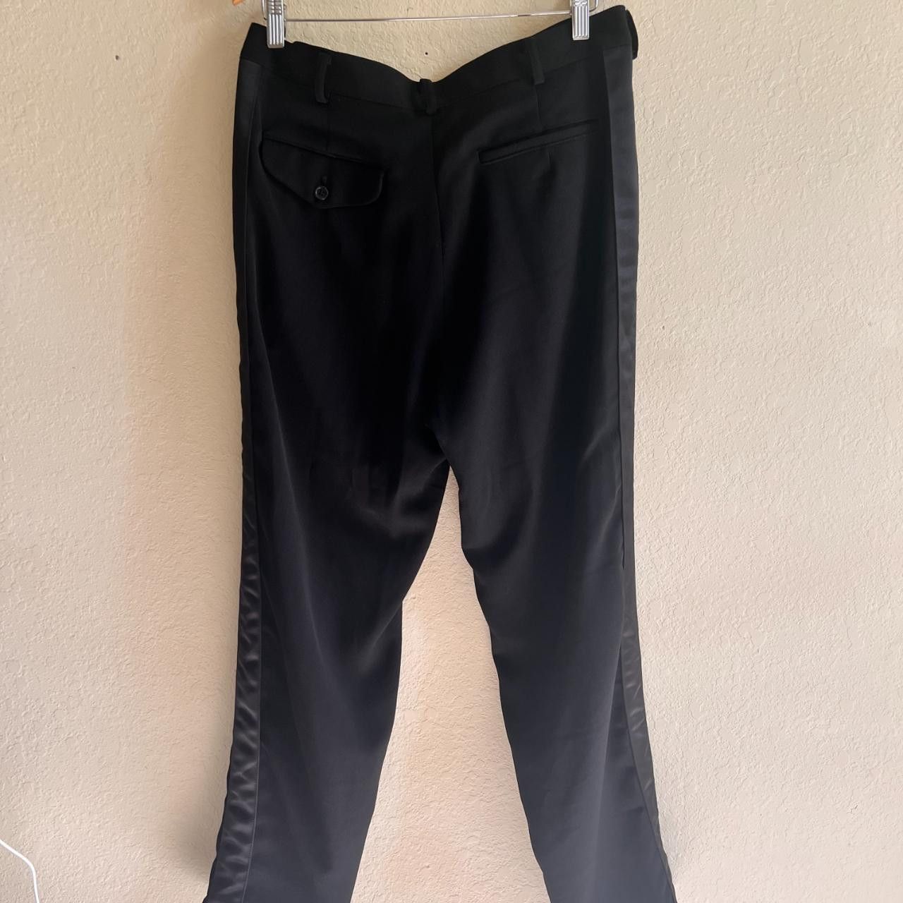 Comme des Garcons Comme des Garcons Black Cropped Pants with Side Stripe Size US 35 - 3 Thumbnail