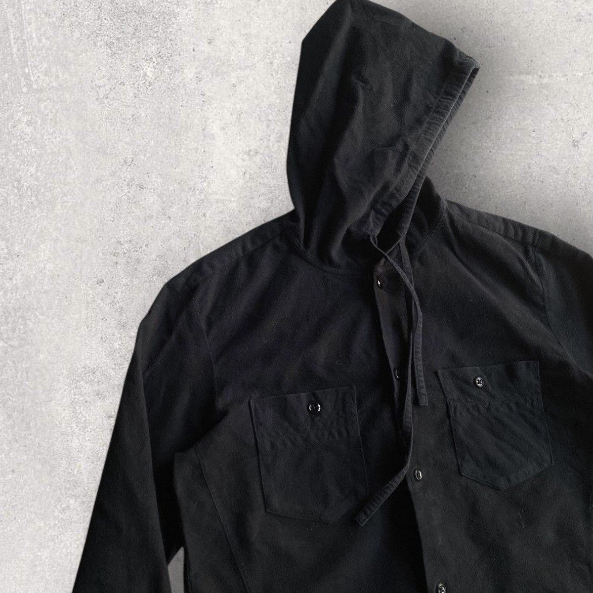 Number (N)ine Hybrid Black Fleece Shirt Size US S / EU 44-46 / 1 - 1 Thumbnail
