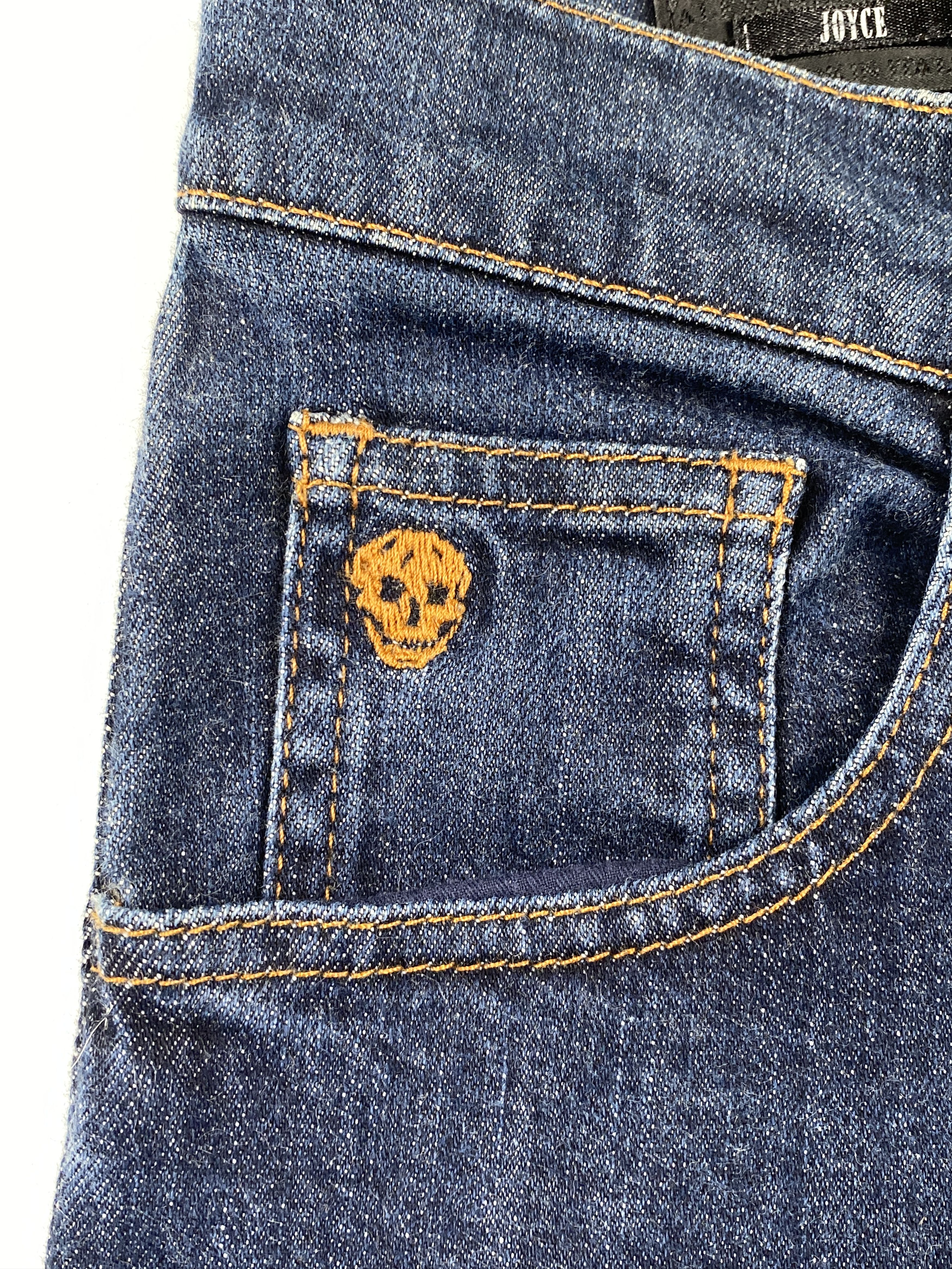 Alexander McQueen "Joyce" Embroidered Logo Denim Jeans Size US 30 / EU 46 - 6 Thumbnail