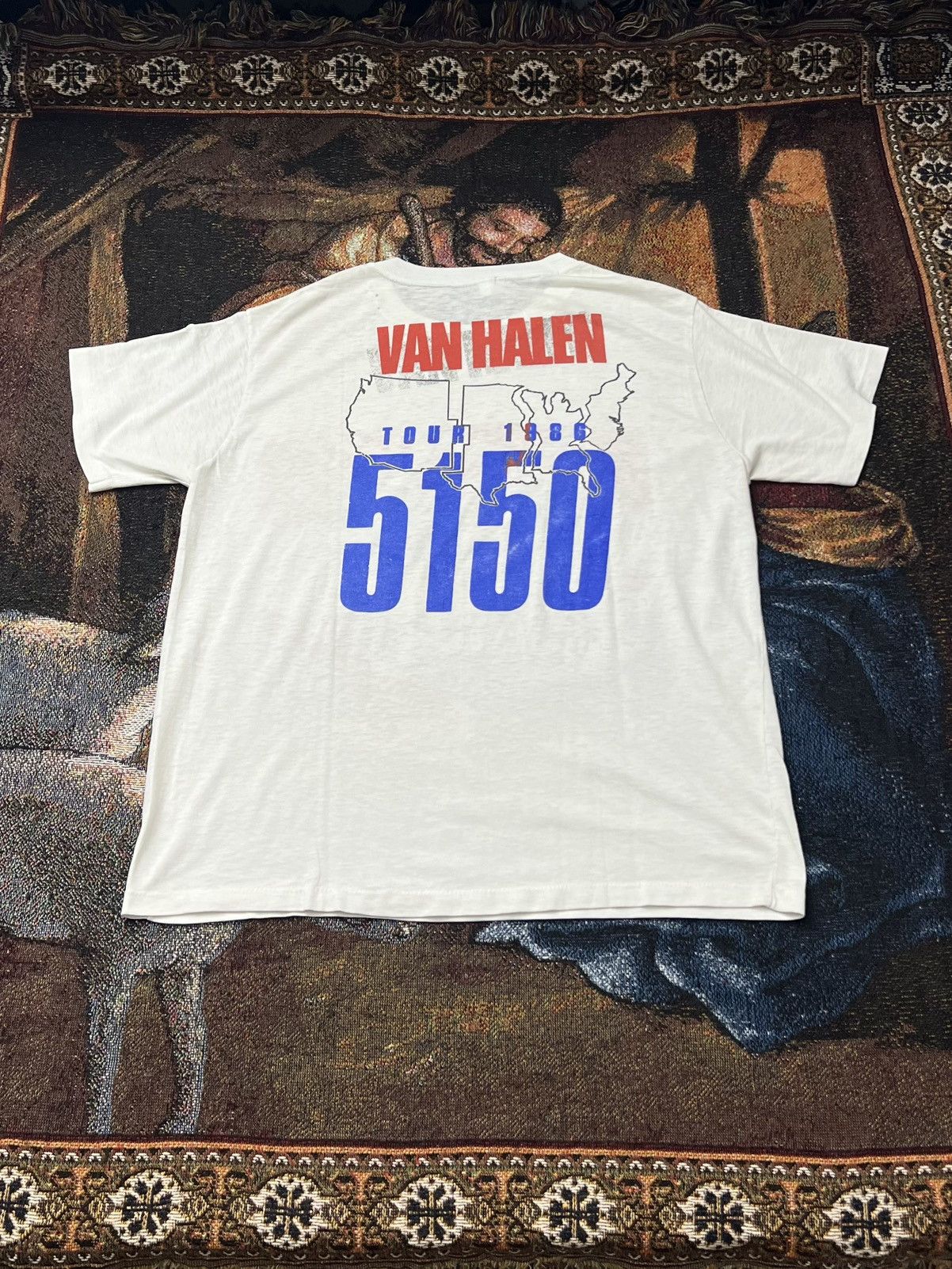 Vintage Vintage 80s Van Halen Tee Size US L / EU 52-54 / 3 - 2 Thumbnail
