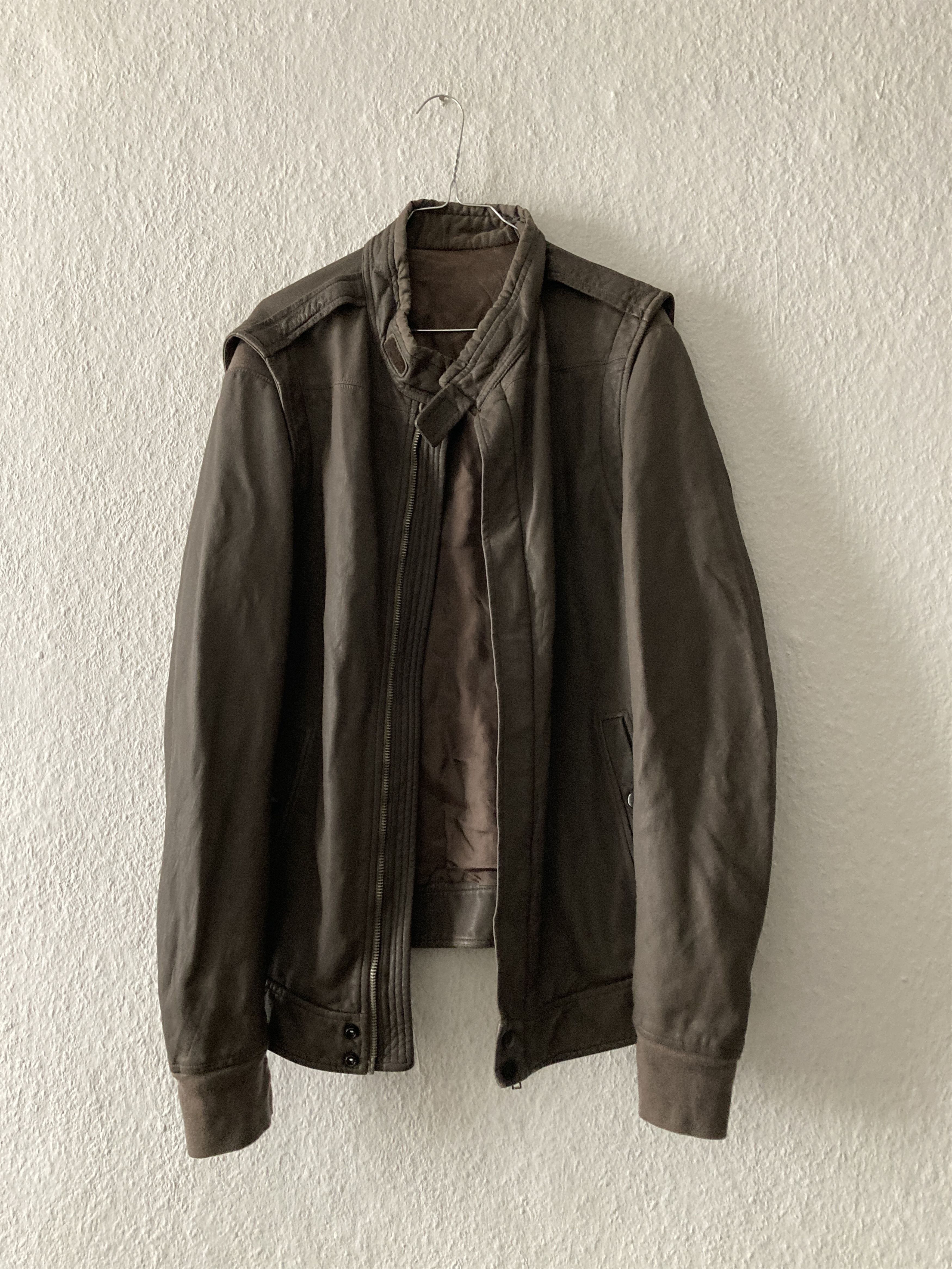 Rick Owens F/W 10 "GLEAM" F1 Pilot Lamb Leather Jacket XL Rick Owens Size US XL / EU 56 / 4 - 14 Thumbnail