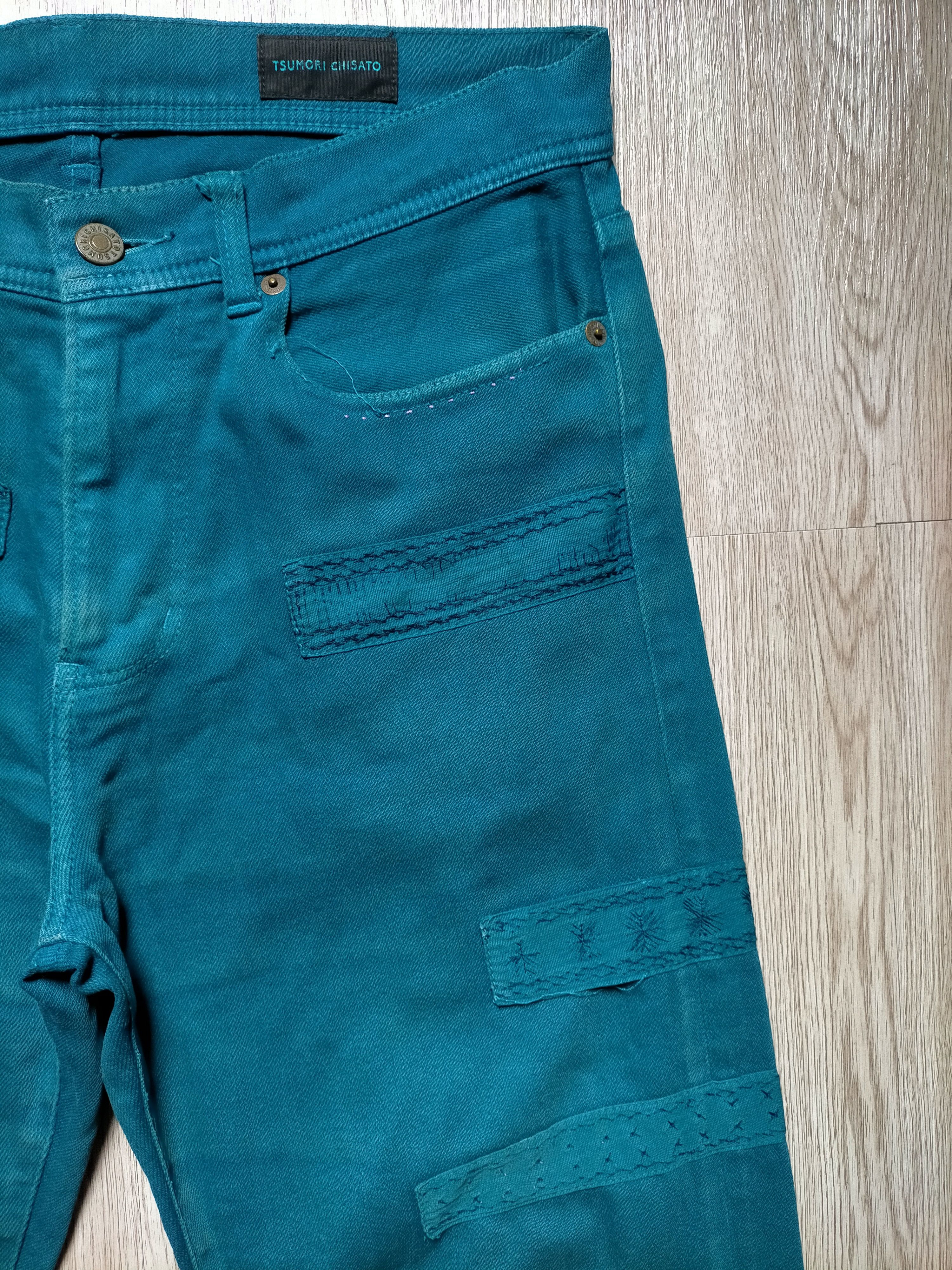 Issey Miyake × Tsumori Chisato × mercibeaucoup Tsumori Chisato Issey Miyake Patchwork Denim Pants Size US 31 - 5 Thumbnail