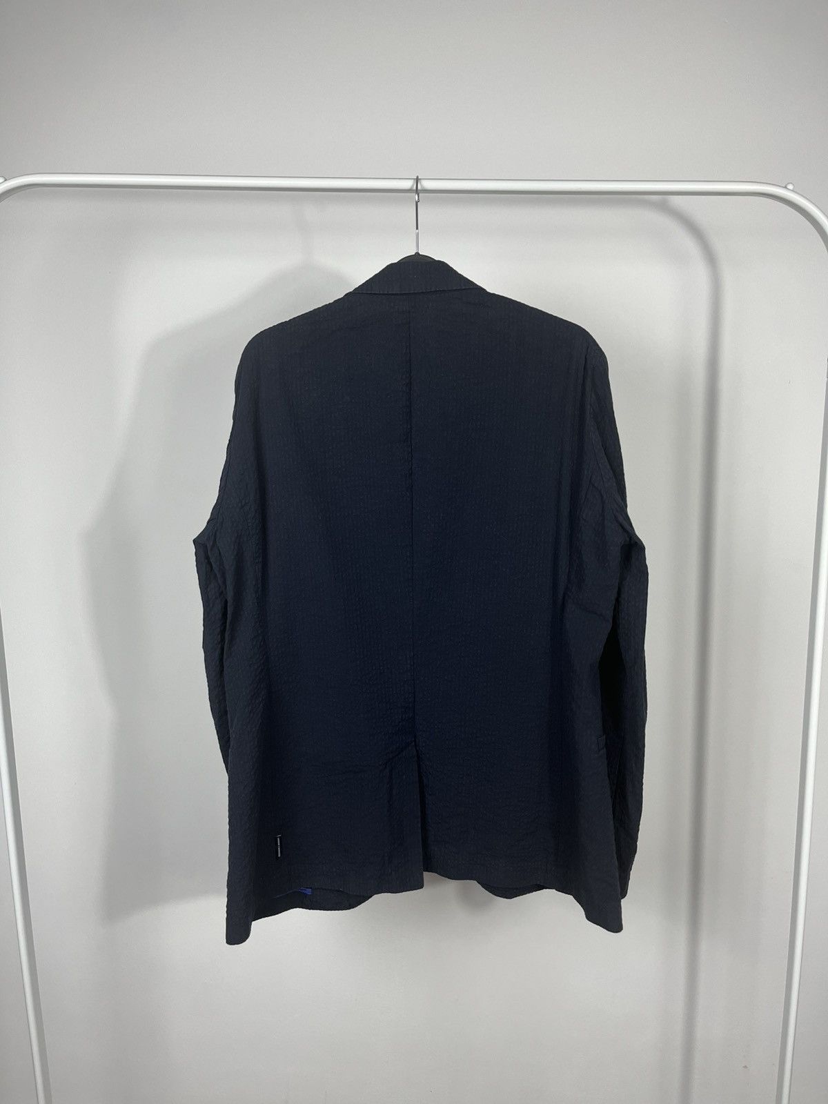 Armani Exchange Armani Exchange Navy Blazer M 180/96Y Textured Lightweight Size US M / EU 48-50 / 2 - 8 Thumbnail
