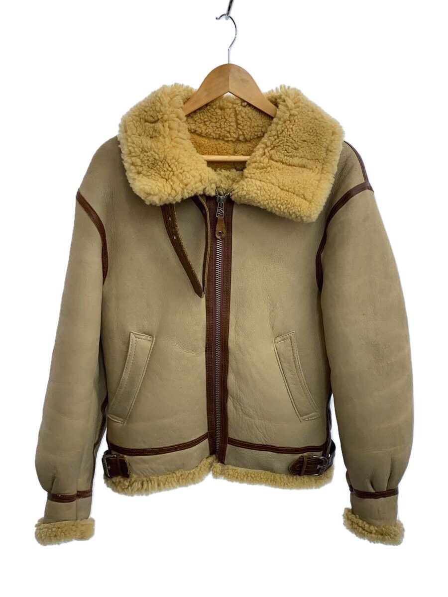 Avirex Sheepskin Flight Jacket Beige