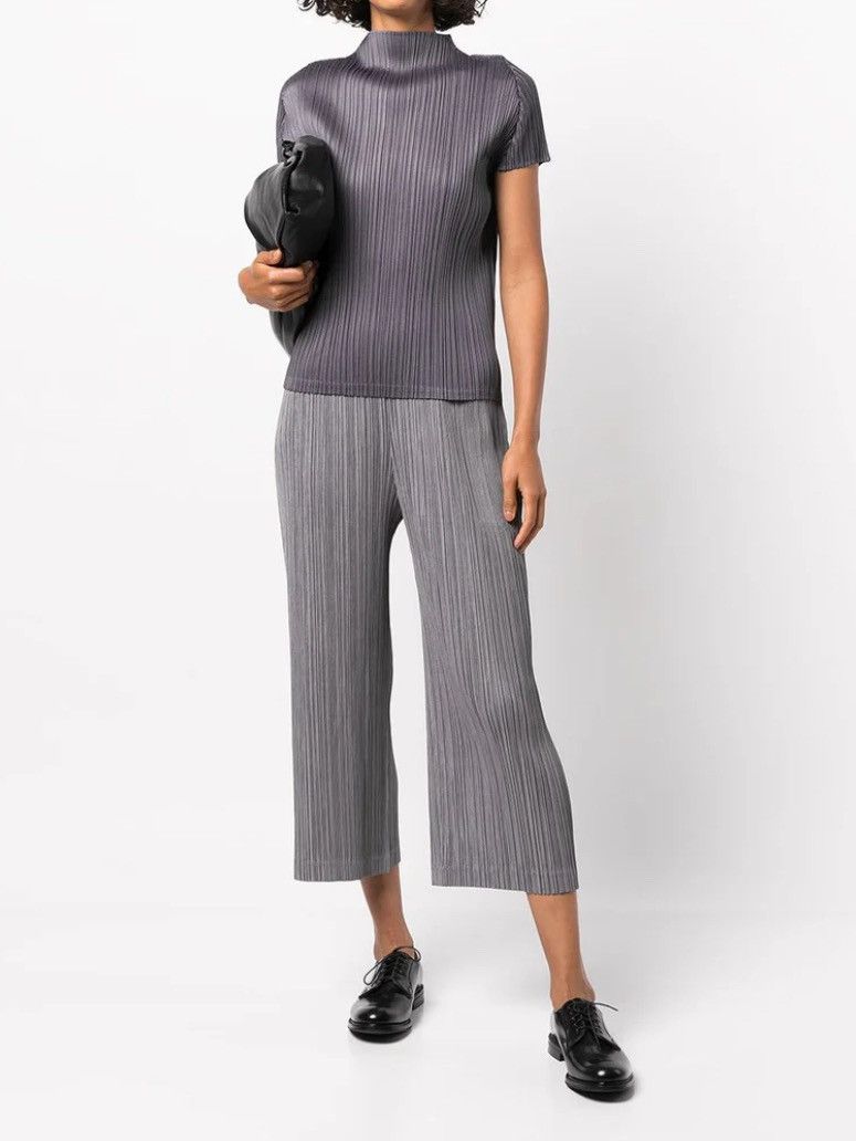 Issey Miyake Pleats Please Pleated Wide Leg Trousers Pants Size 28" / US 6 / IT 42 - 23 Thumbnail