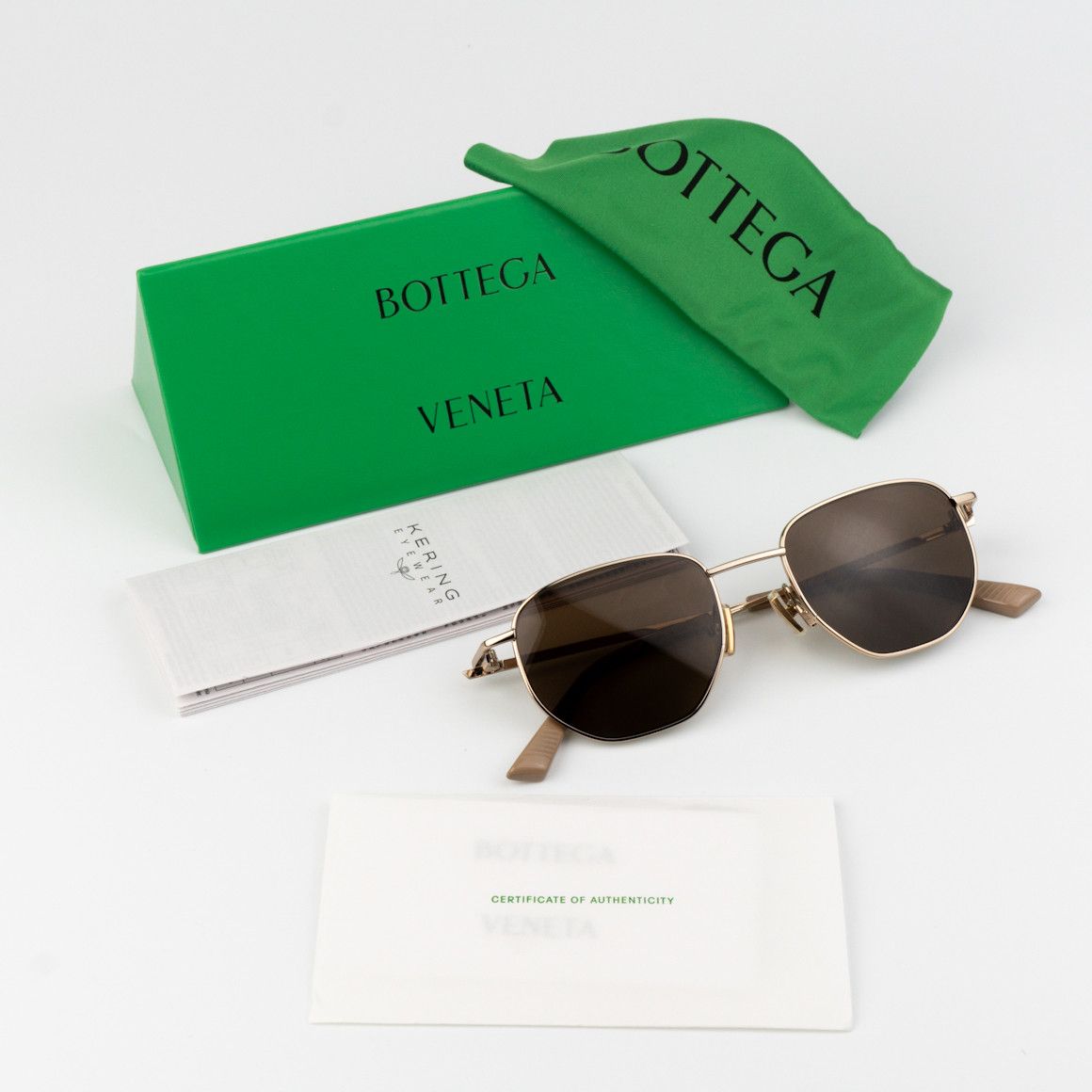Bottega Veneta NEW Bottega Veneta BV1301S 002 Panthos Unisex Sunglasses Size ONE SIZE - 10 Thumbnail