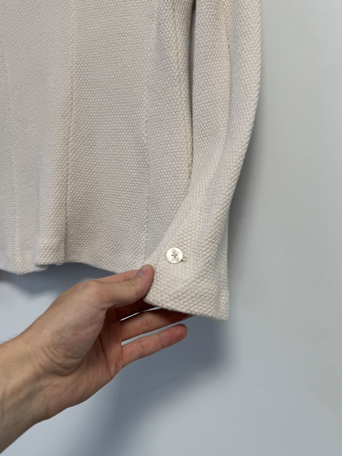 Circolo 1901 Circolo 1901 Women’s Cotton Blazer Jacket Beige Textured Size S / US 4 / IT 40 - 15 Thumbnail