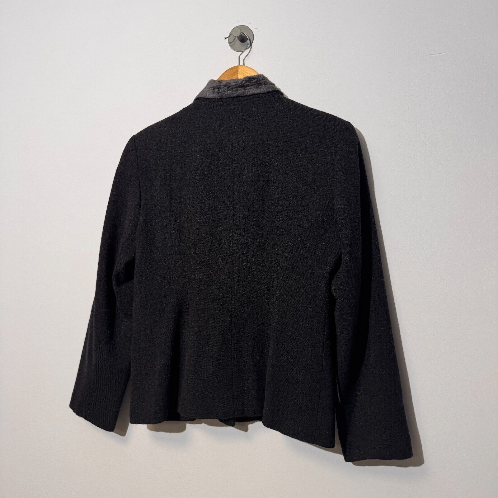 Vintage Alain Manoukian Black Gray Wool Blazer Jacket Size 48 IT Size US L / EU 52-54 / 3 - 9 Thumbnail