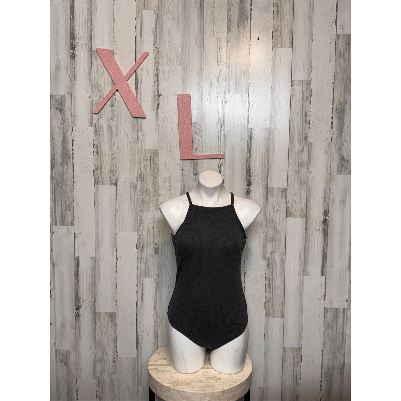 Wild Things Wild Fable Charcoal Gray Ribbed High Neck Bodysuit – Size XL Size XL / US 12-14 / IT 48-50 - 1 Thumbnail
