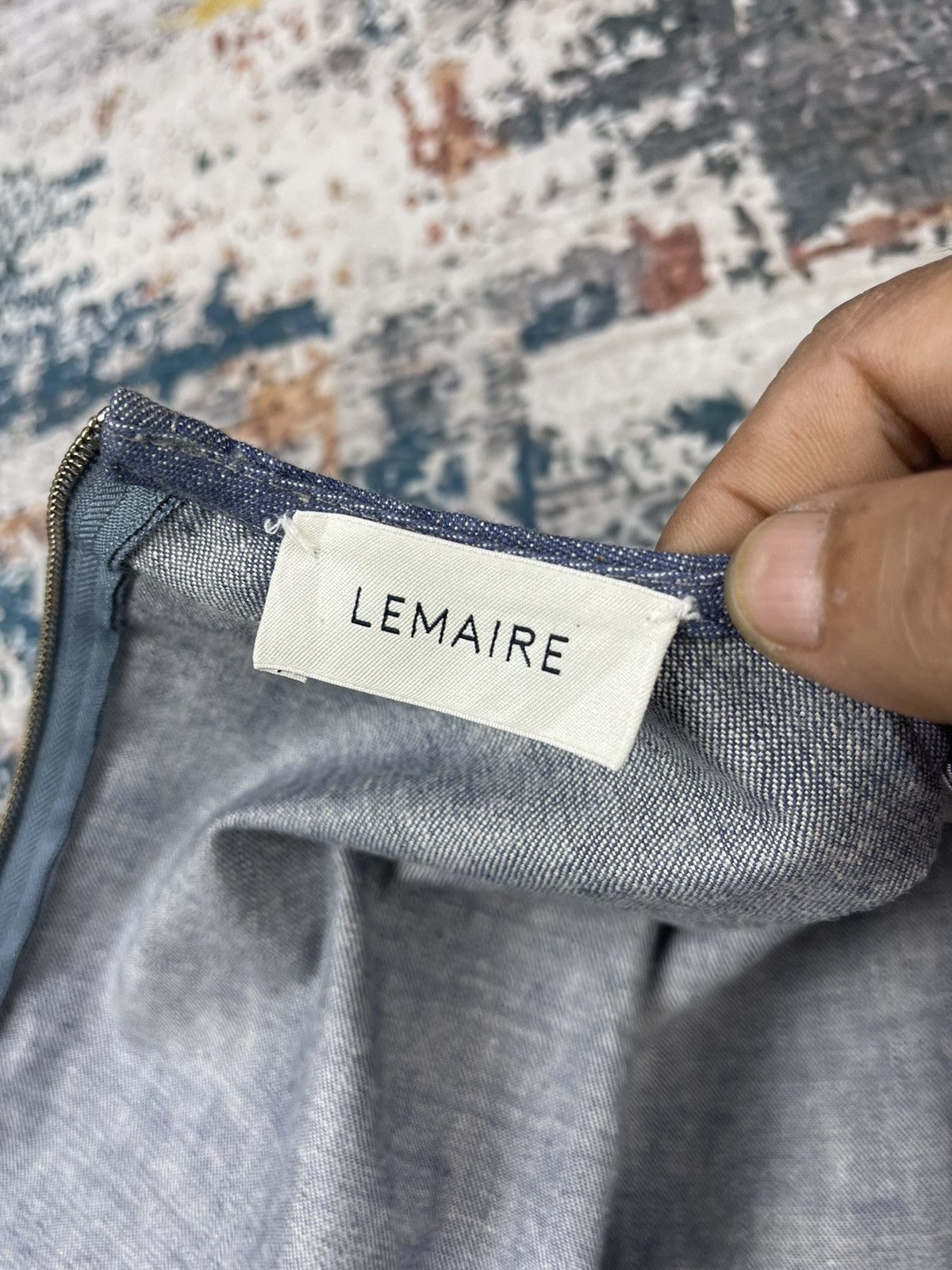 Lemaire Plastron Chambray Denim Jackets