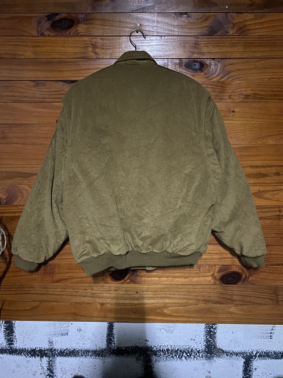Japanese Brand Urban Express Vintage Olive Bomber Jacket Style Texture Size US M / EU 48-50 / 2 - 11 Thumbnail