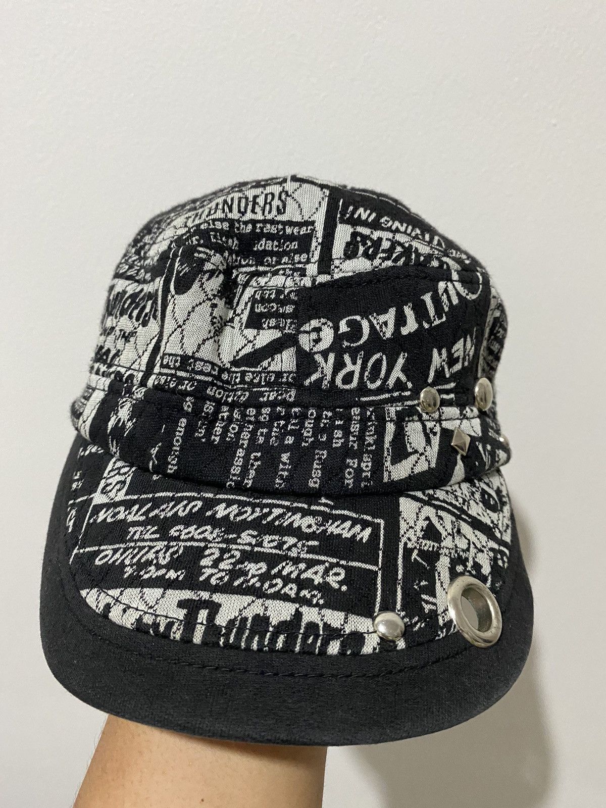 If Six Was Nine × Japanese Brand × Le Grande Bleu (L.G.B.) 2000s hats punk poem studded ifsixwasnine lgb Size ONE SIZE - 2 Thumbnail