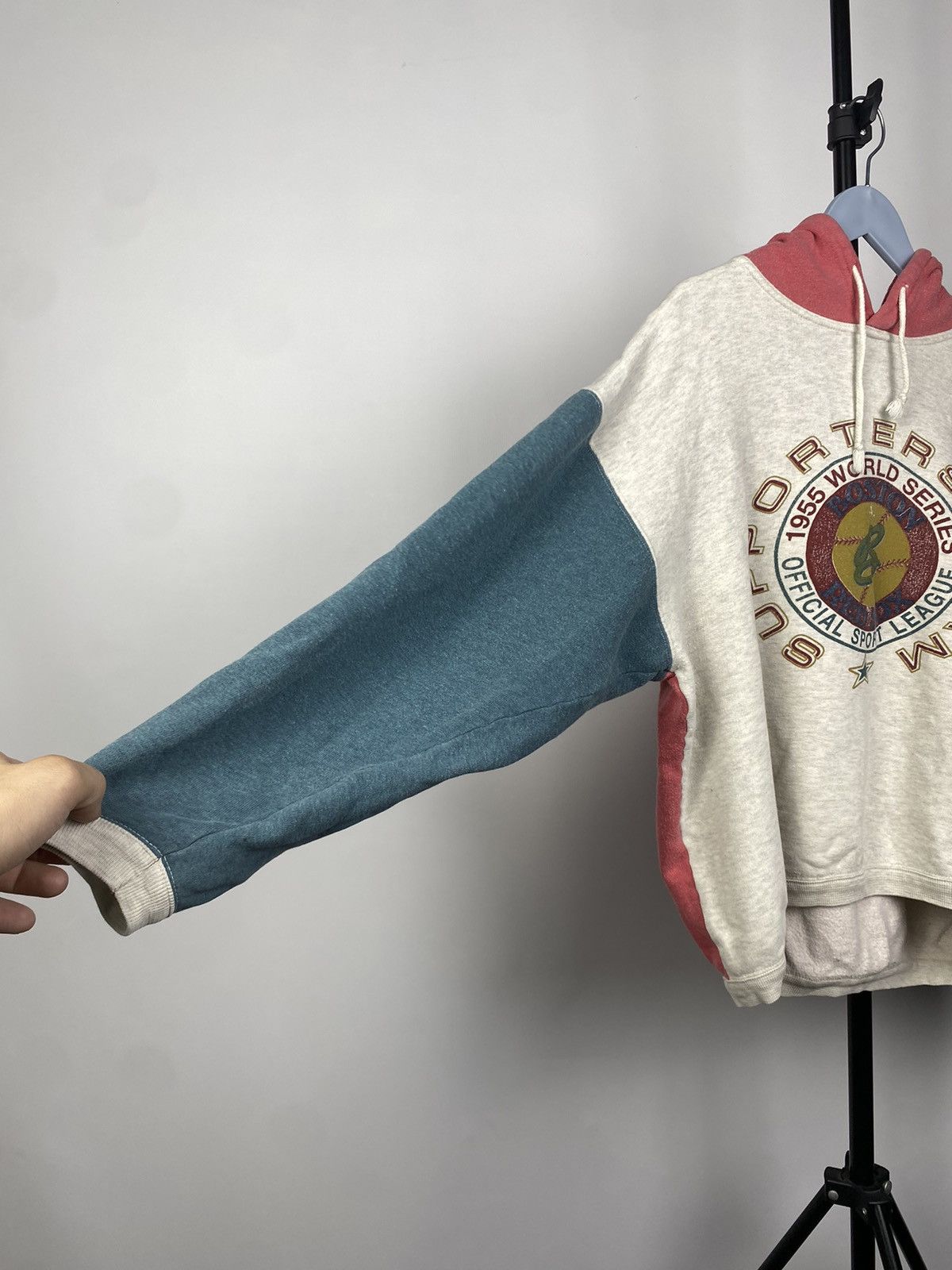MLB × Vintage Vintage 80s World Series Boston Red Sox Crop Hoodie Size US S / EU 44-46 / 1 - 6 Thumbnail