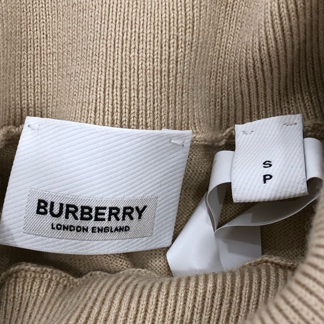 Burberry Burberry Beige Merino Wool Turtleneck Sweater Womens S Size S / US 4 / IT 40 - 5 Thumbnail