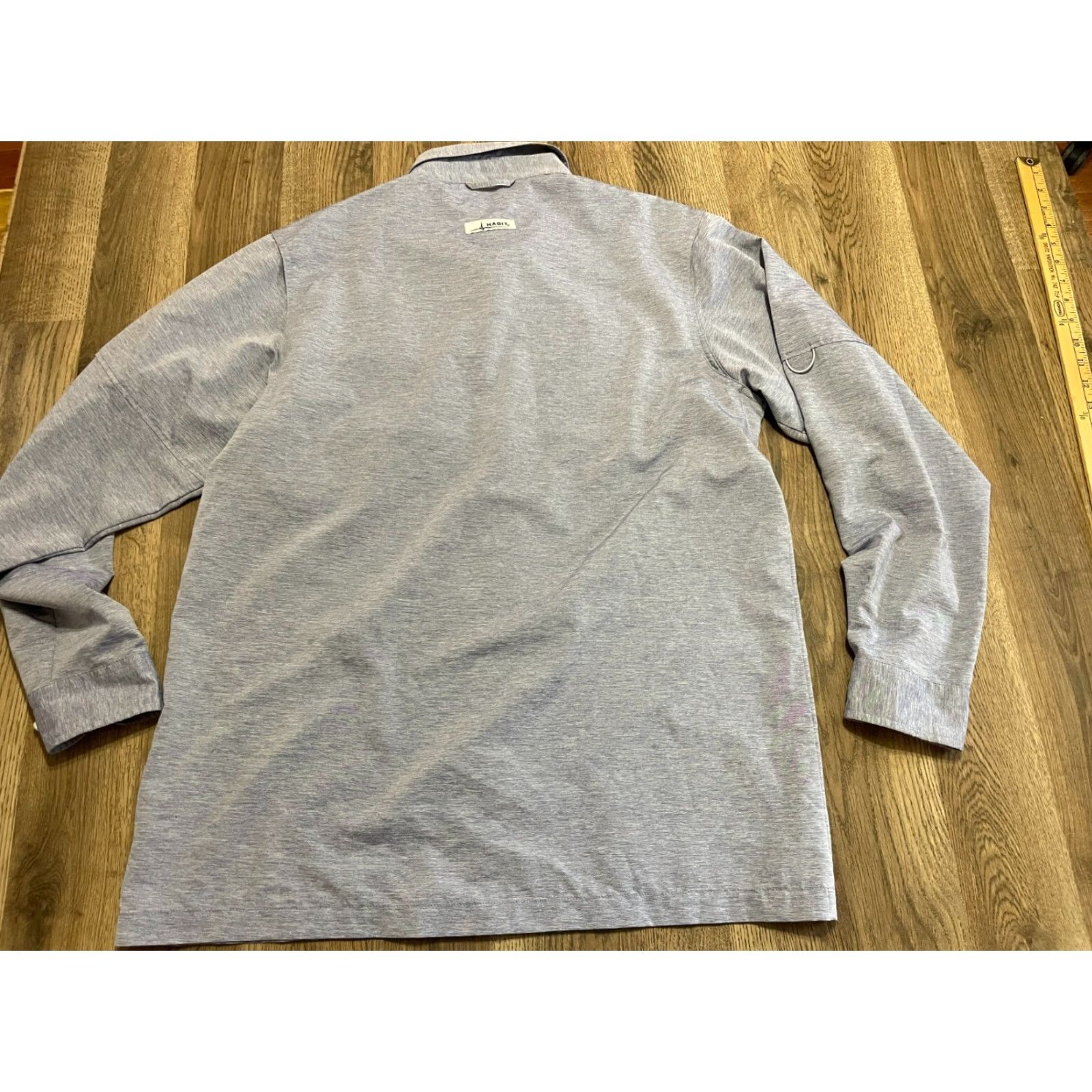Habitat Habit Shirt Mens Button-Up Long Sleeve Blue Pockets Front Pockets Size M Casual Regular Size US M / EU 48-50 / 2 - 2 Thumbnail