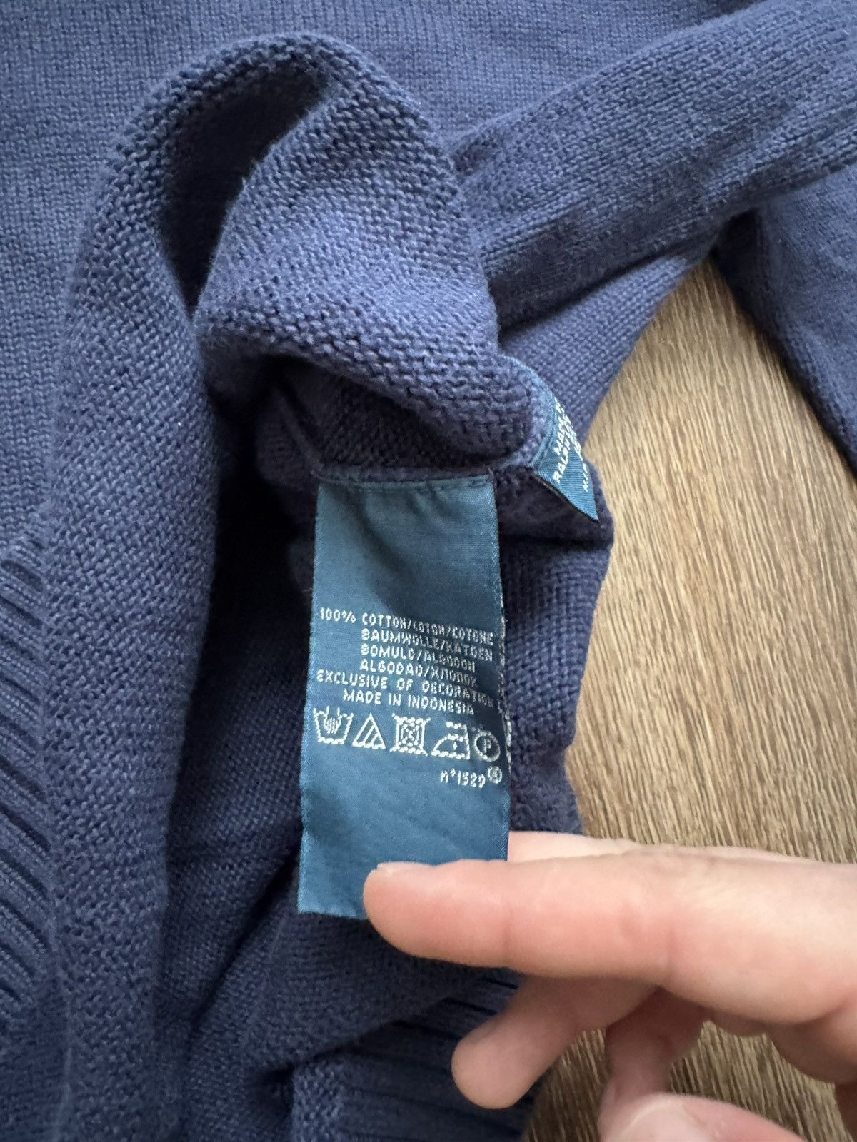 Polo Ralph Lauren Polo Ralph Lauren men’s Small knitted navy blue sweater Size US S / EU 44-46 / 1 - 5 Thumbnail