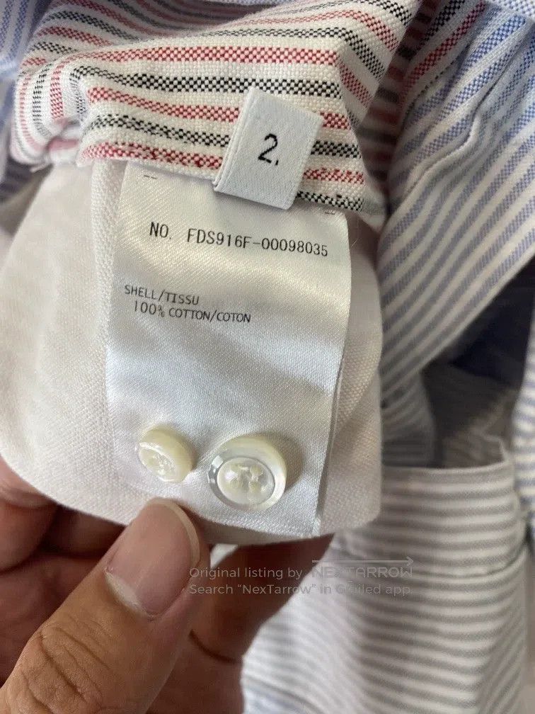 Thom Browne Thom Browne Striped patchwork shirt and long skirt Size XXL / US 16-18 / IT 52-54 - 4 Thumbnail