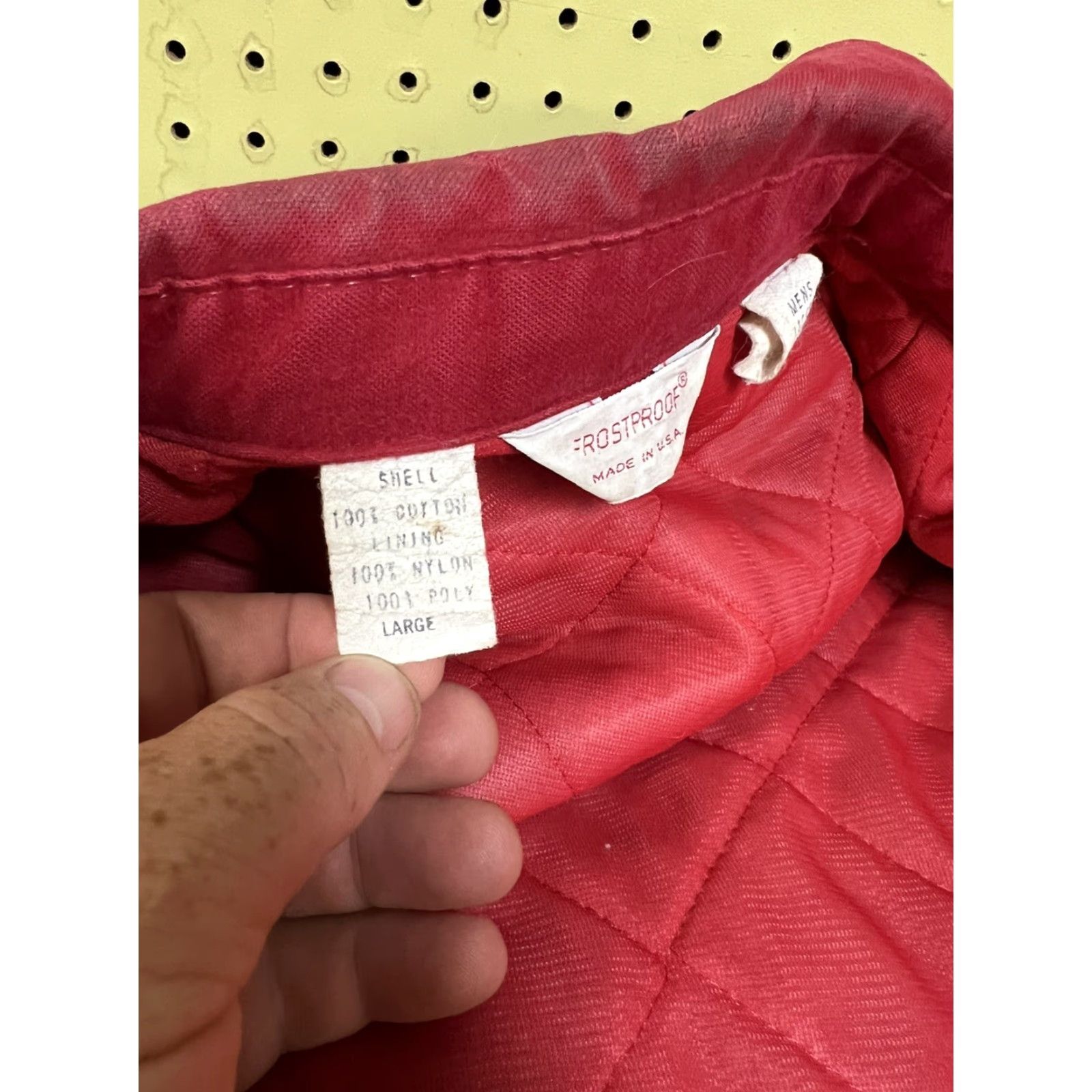 Vintage VINTAGE Frostproof Flannel Quilted Shirt Jacket USA Made Grunge 70s Red Large L Men Shirt Jacket Quilted Lined Size US XL / EU 56 / 4 - 5 Thumbnail