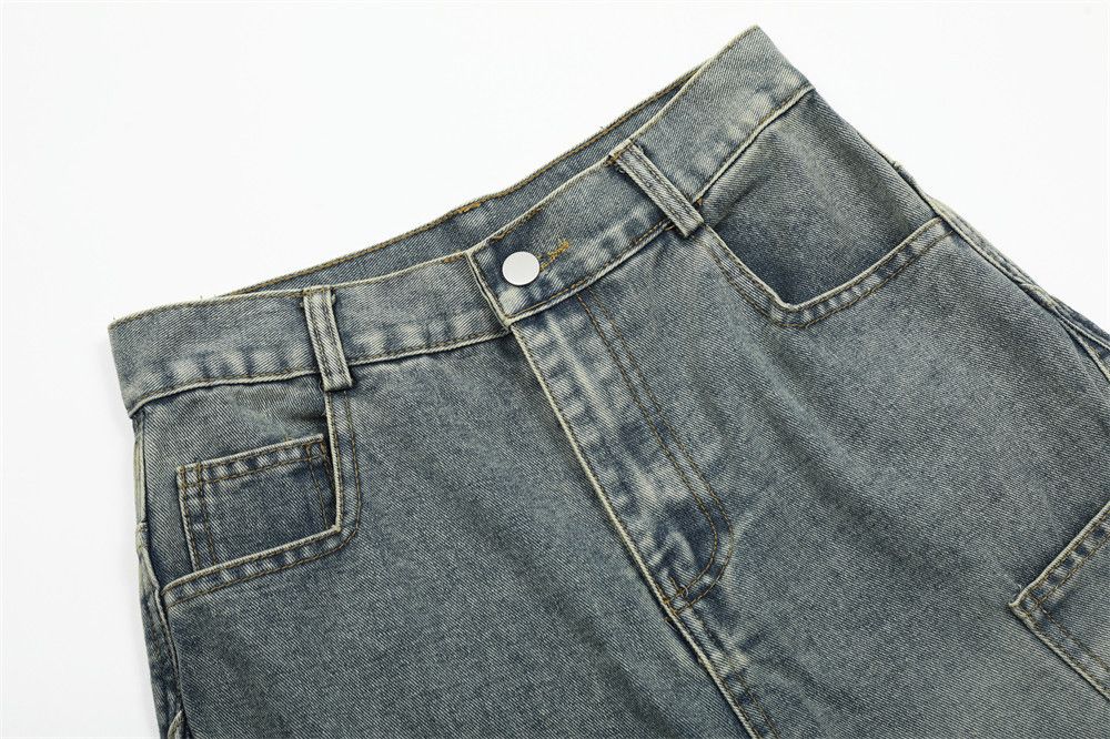 Japanese Brand × Vintage Vintage washed distressed embroidered pocket denim shorts Size US 32 / EU 48 - 3 Thumbnail
