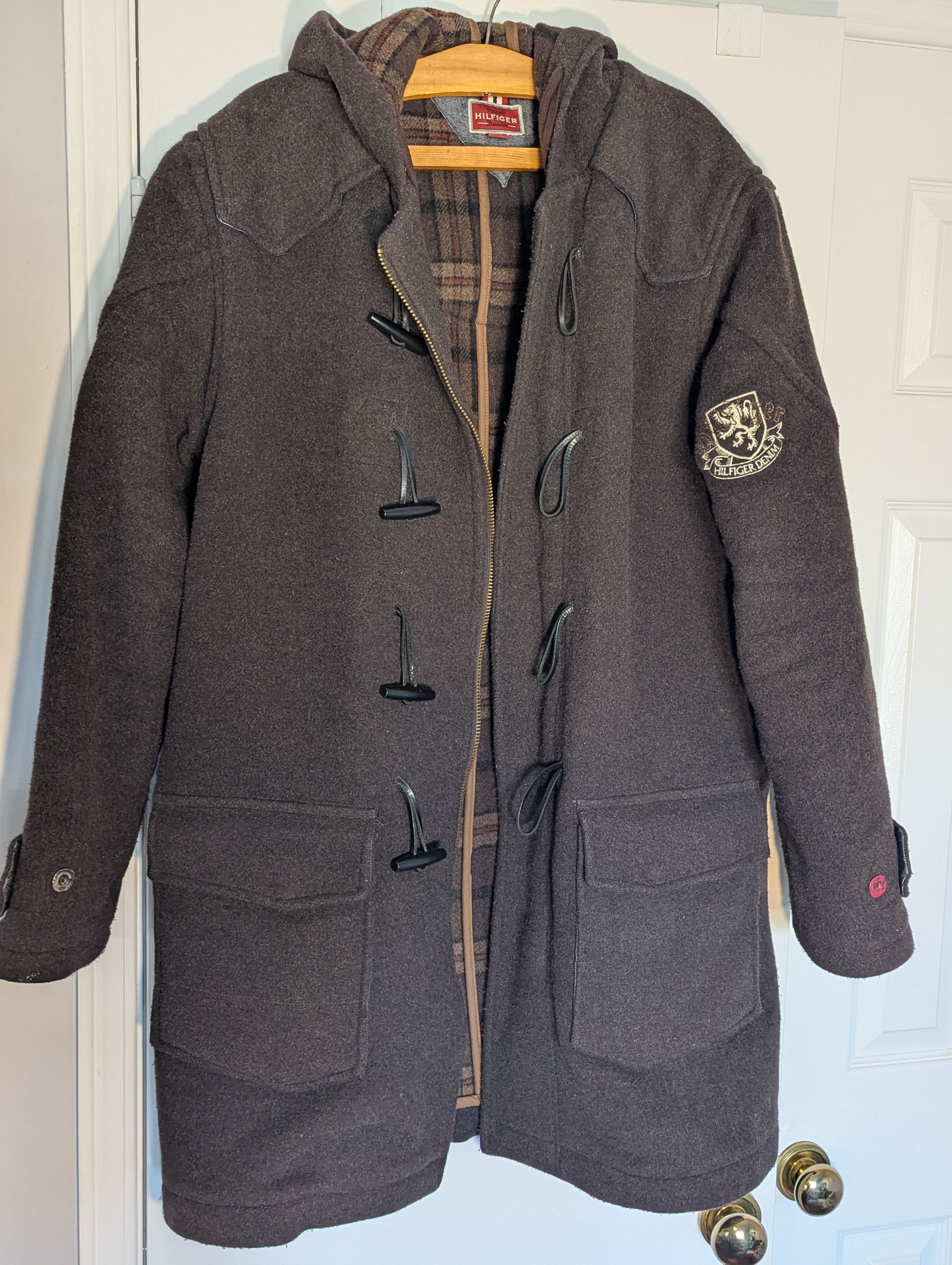 Tommy Hilfiger Woolen Hoodie.Coat Vintage Size US M / EU 48-50 / 2 - 2 Thumbnail