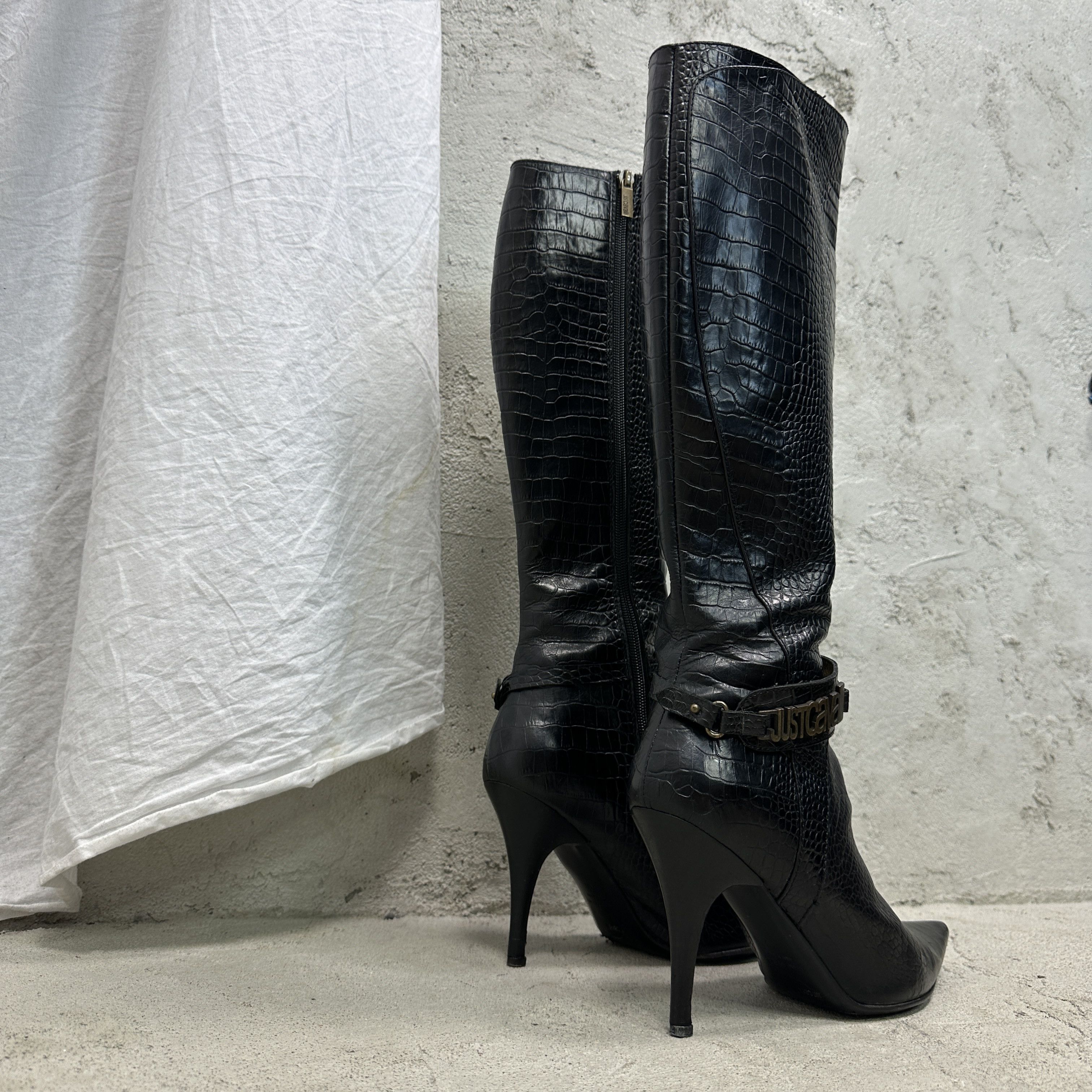 Roberto Cavalli Vintage Avant Garde Opium Roberto Cavalli Boots Y2K Size US 10 / IT 40 - 9 Thumbnail