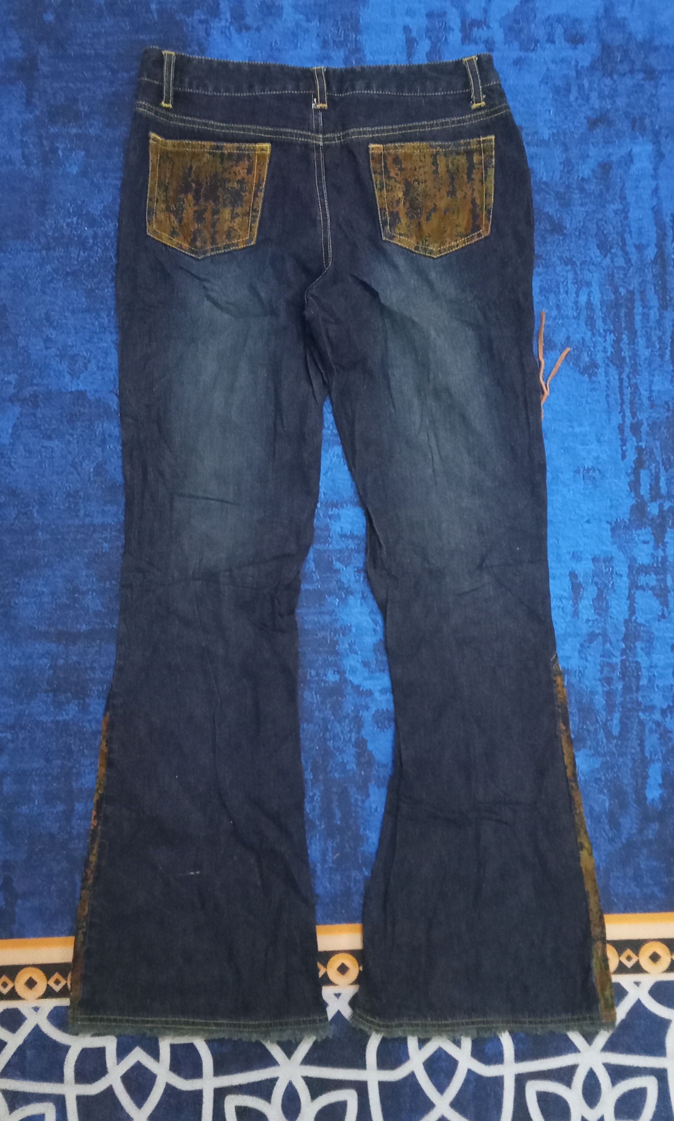 Japanese Brand Oririn Rare Design Flare Jeans Size 30" / US 8 / IT 44 - 2 Thumbnail