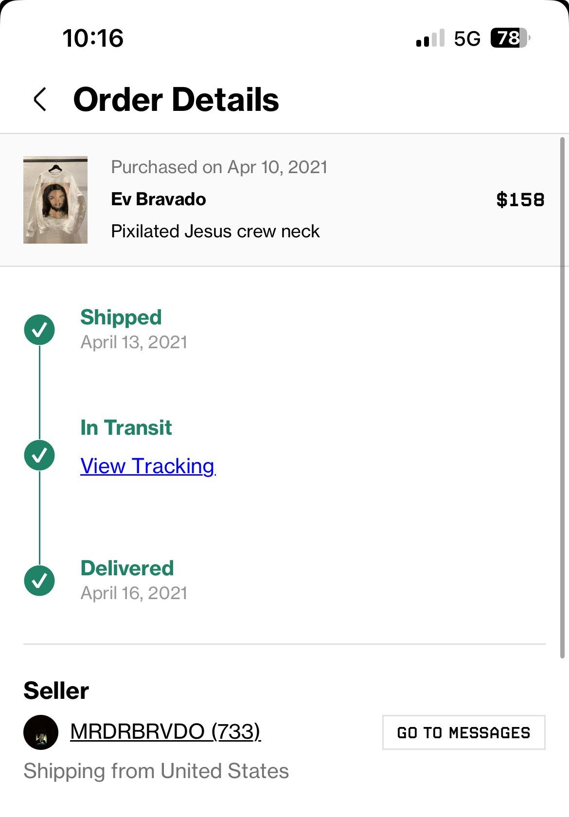 Who Decides War Who Decides War x Ev bravado Pixelated Jesus Sample Size US L / EU 52-54 / 3 - 4 Thumbnail
