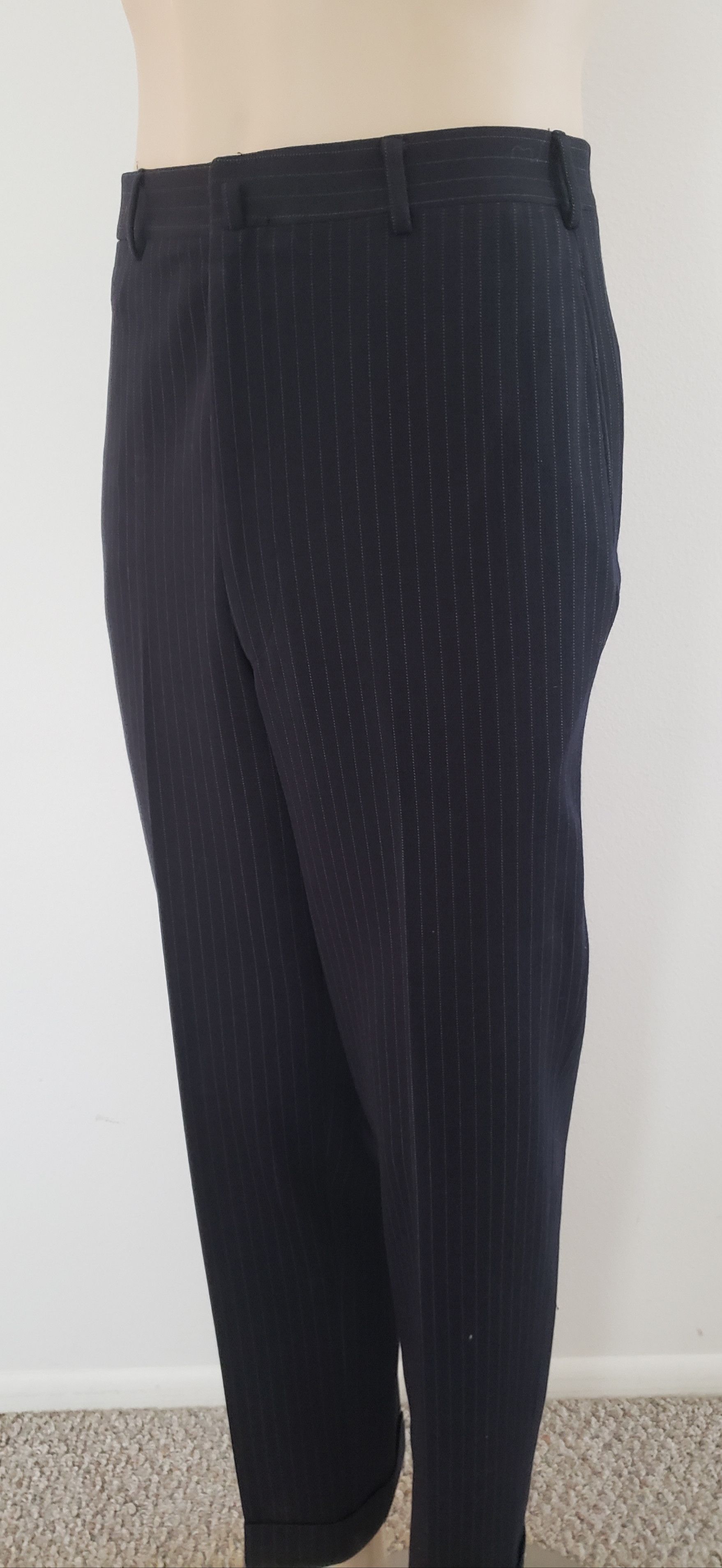 Brooks Brothers Brooks Brothers 1970s men's suit 41L navy pinstripe Size 40L - 4 Thumbnail