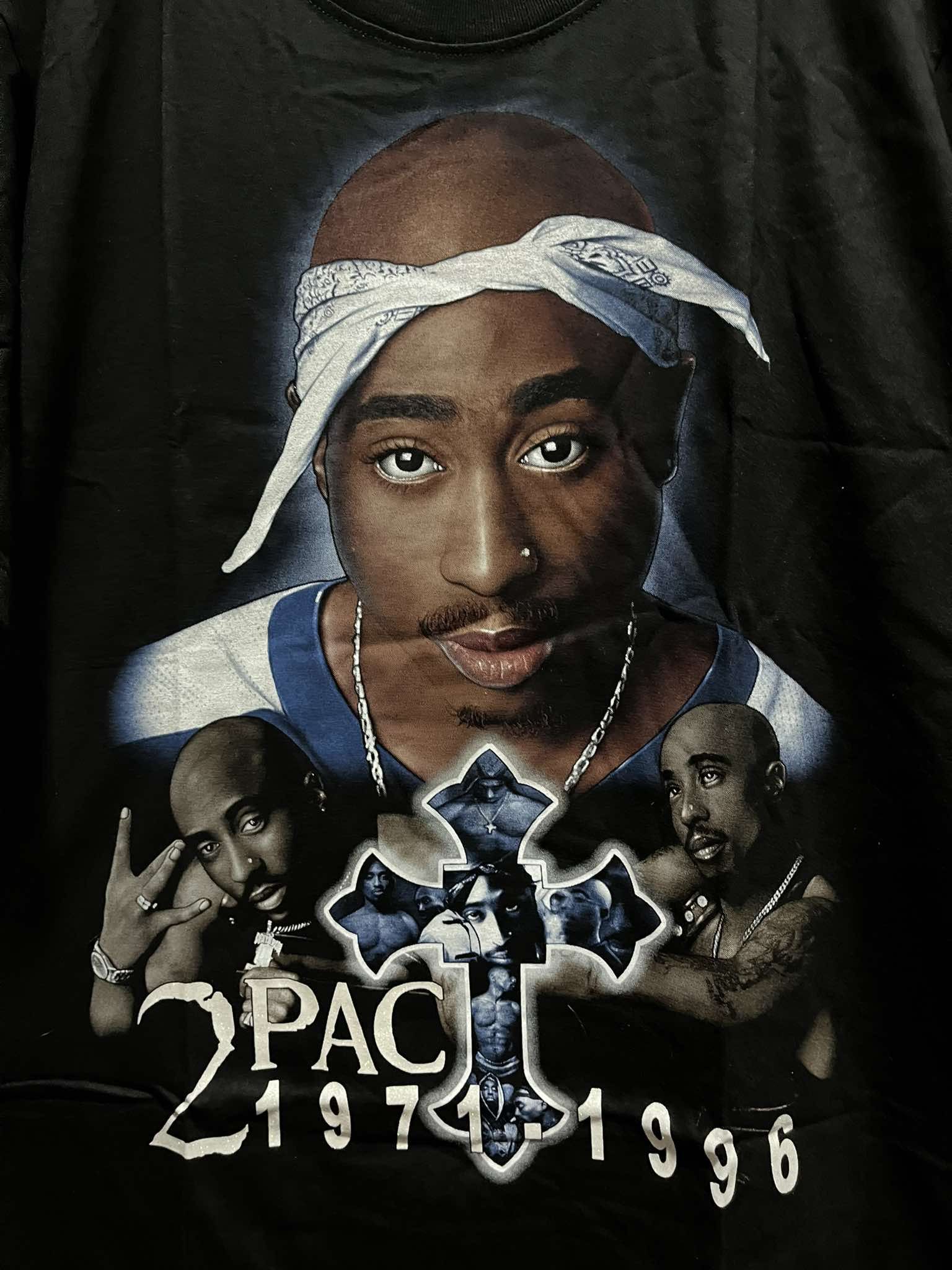 Rap Tees × Vintage 2Pac Tupac Shakur Legends Live Forever Rap Tee Size US XL / EU 56 / 4 - 3 Thumbnail
