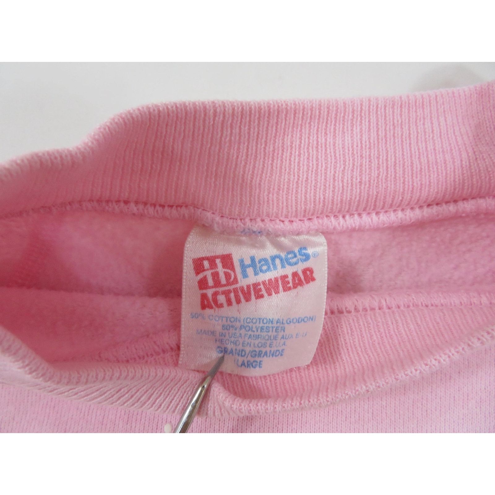 Hanes Minnesota Snowflake Sweatshirt Pink White Sweater Sz L 1990s Size L / US 10 / IT 46 - 4 Thumbnail
