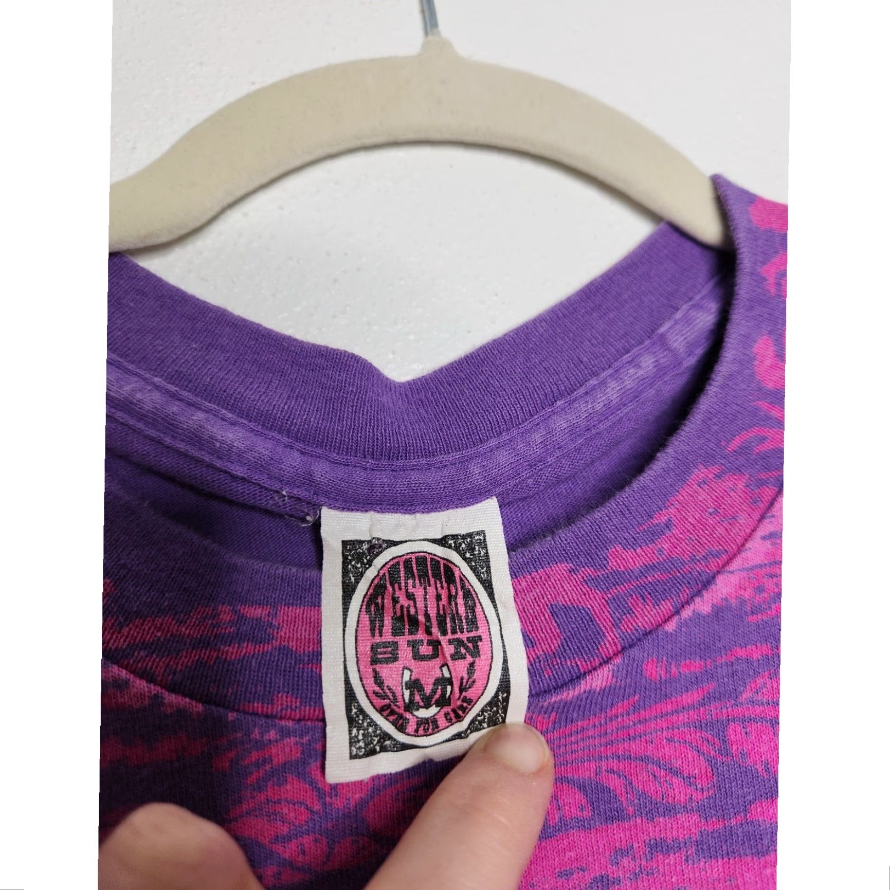 Vintage VINTAGE Western Sun Cowboys AOP Tie Dye Ombre Shirt Single Stitch Size US M / EU 48-50 / 2 - 4 Thumbnail