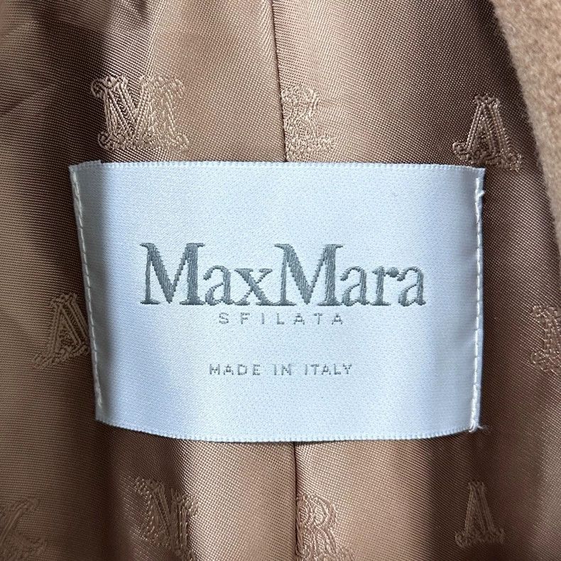 Max Mara Max Mara Brown camel hair lapel double-breasted puff sleev Size M / US 6-8 / IT 42-44 - 4 Thumbnail