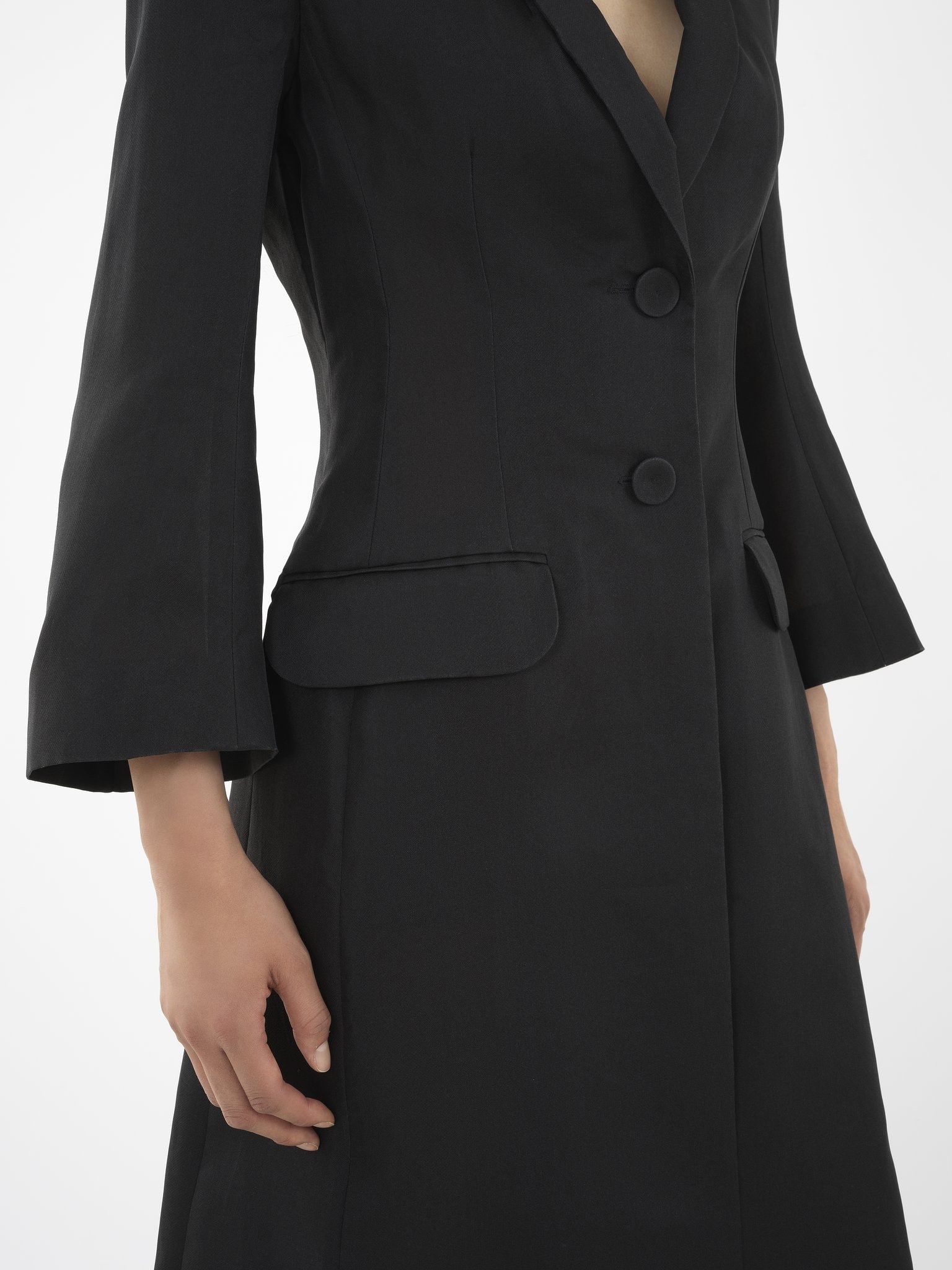 Chloe o1loc1c0325 CHC24 Coat in Black Size L / US 10 / IT 46 - 7 Thumbnail