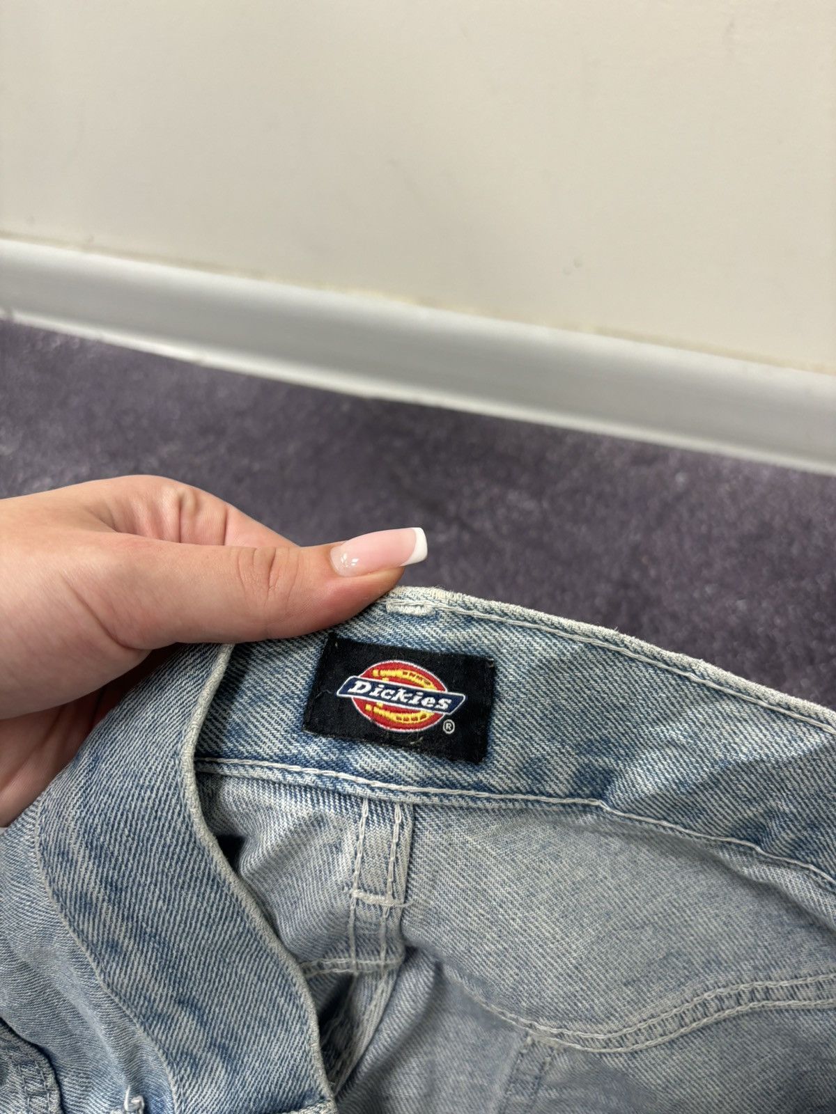 Dickies Vintage Dickies Double Knee Light Blue Denim Baggy Jeans Size US 30 / EU 46 - 18 Thumbnail