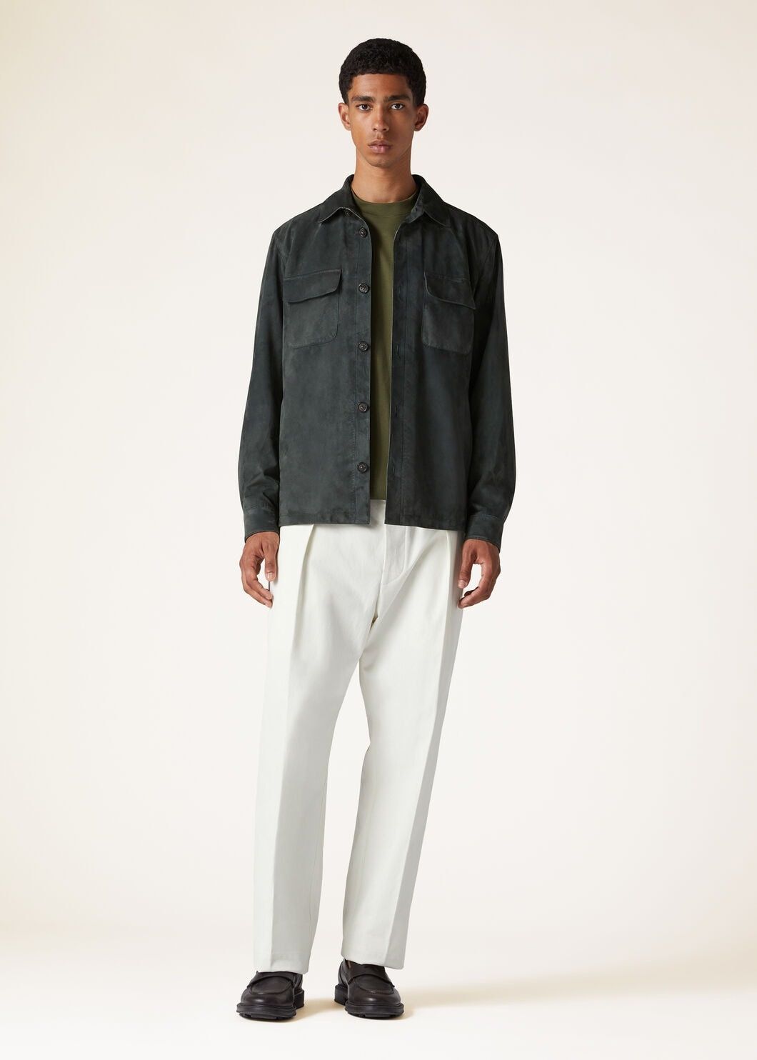 Loro Piana o1w1db10125 FAM8924 T-Shirt in Green Size US L / EU 52-54 / 3 - 4 Thumbnail
