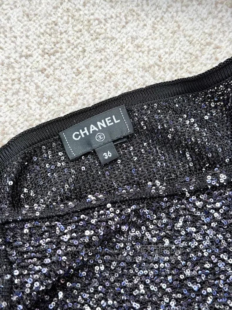 Chanel Chanel Thin shiny suspender vest Size XS / US 0-2 / IT 36-38 - 3 Thumbnail